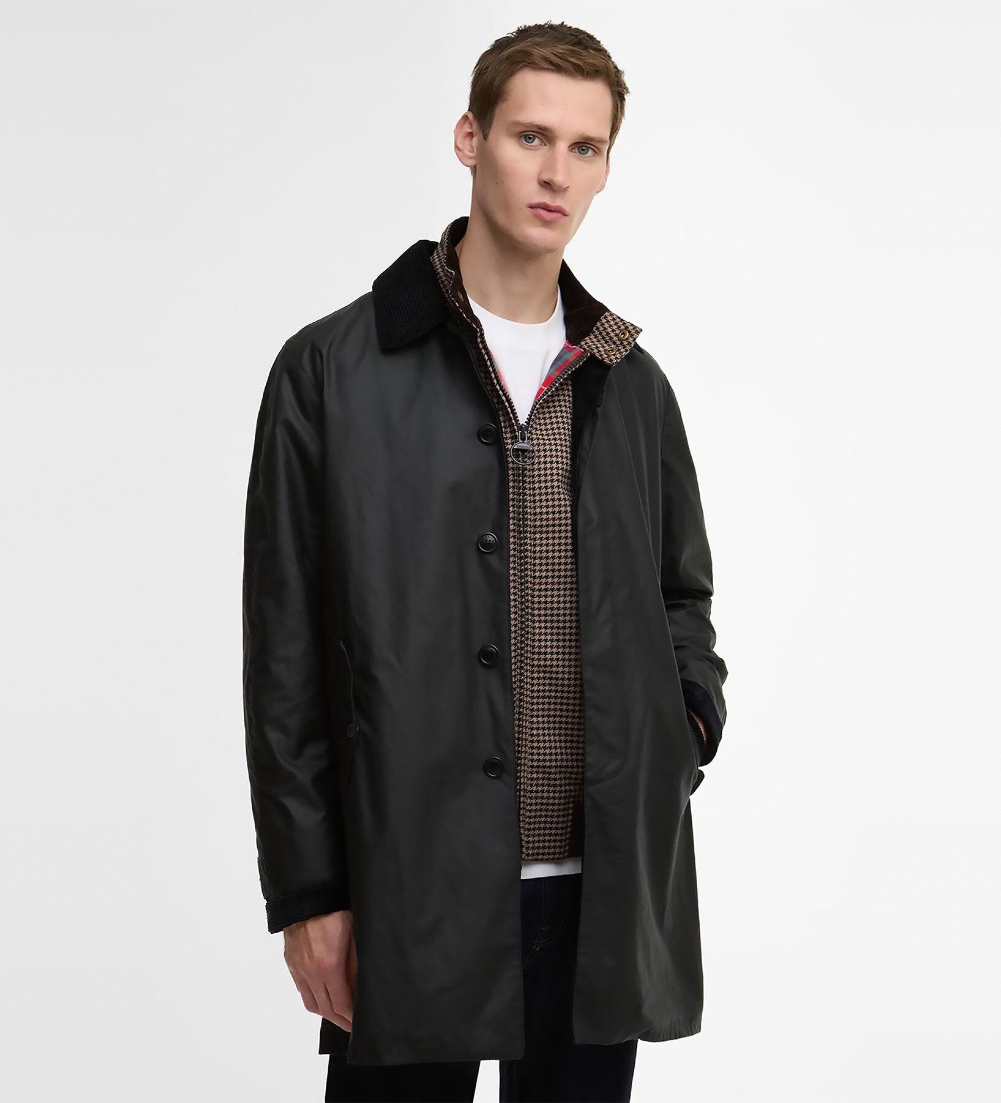 Baracuta für Herren. BRCPS1157UT2743 Barbour Waxed Coat x Tyne marine (XL), Lässig, Baumwolle