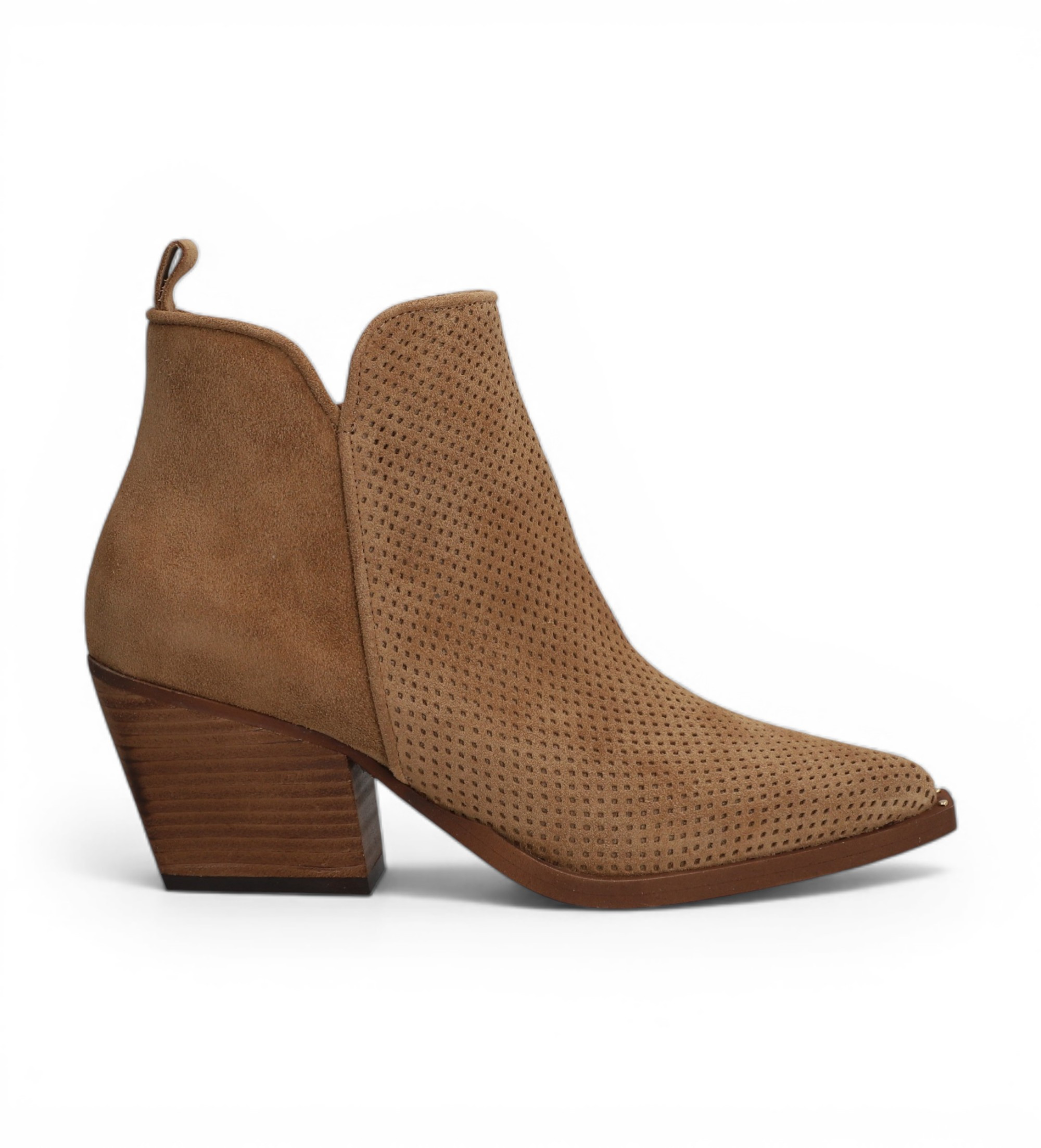 Alpe für Damen. 531911 Braune Dua Lederstiefeletten (41), 3 bis 5 cm, Reißverschluss, Lässig