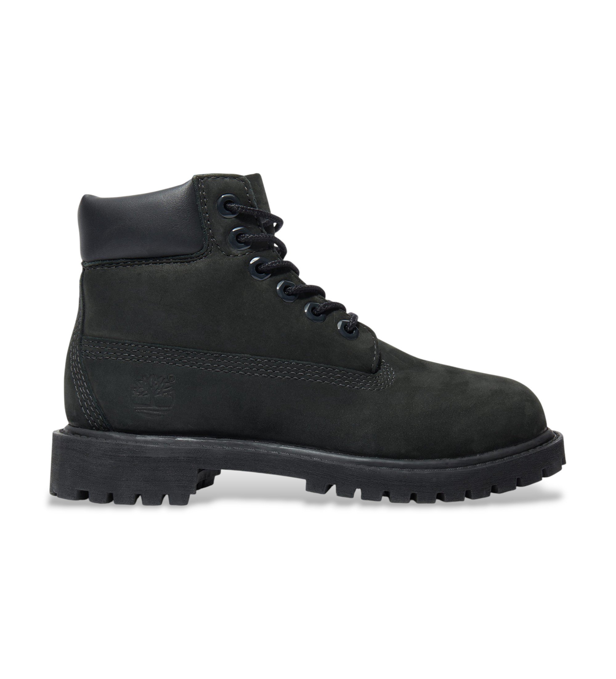 Timberland Unisex für Kinder. TB1127070011 Stiefel 6 Inch Premium schwarz (30.5), Leder, Wohnung, Schnürsenkel, Lässig, Kinderbekleidung