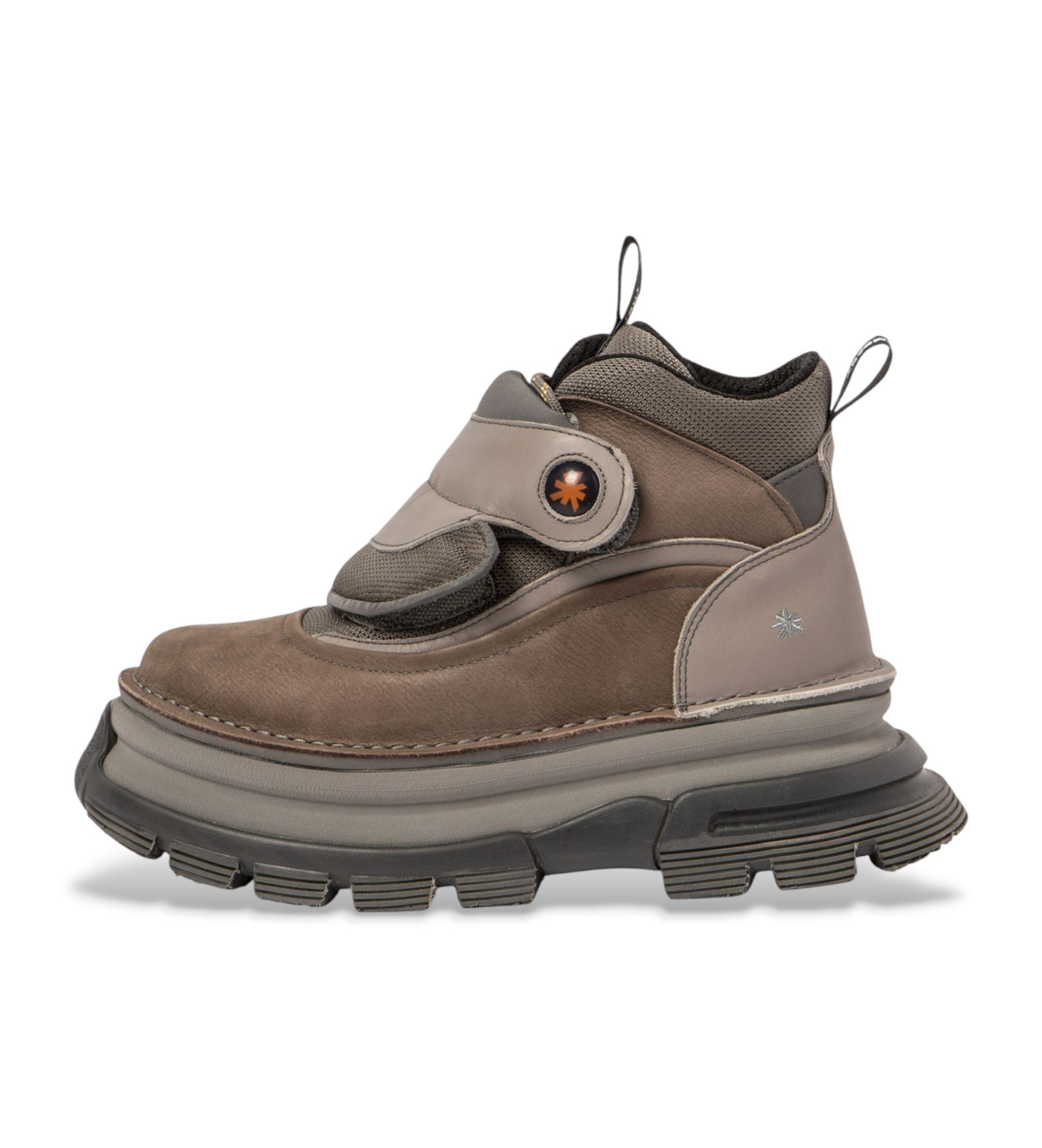 Art für Damen. 116431100003_039 Core 2 graue Stiefelette (37), 1 bis 3 cm, Klettverschluss, Lässig