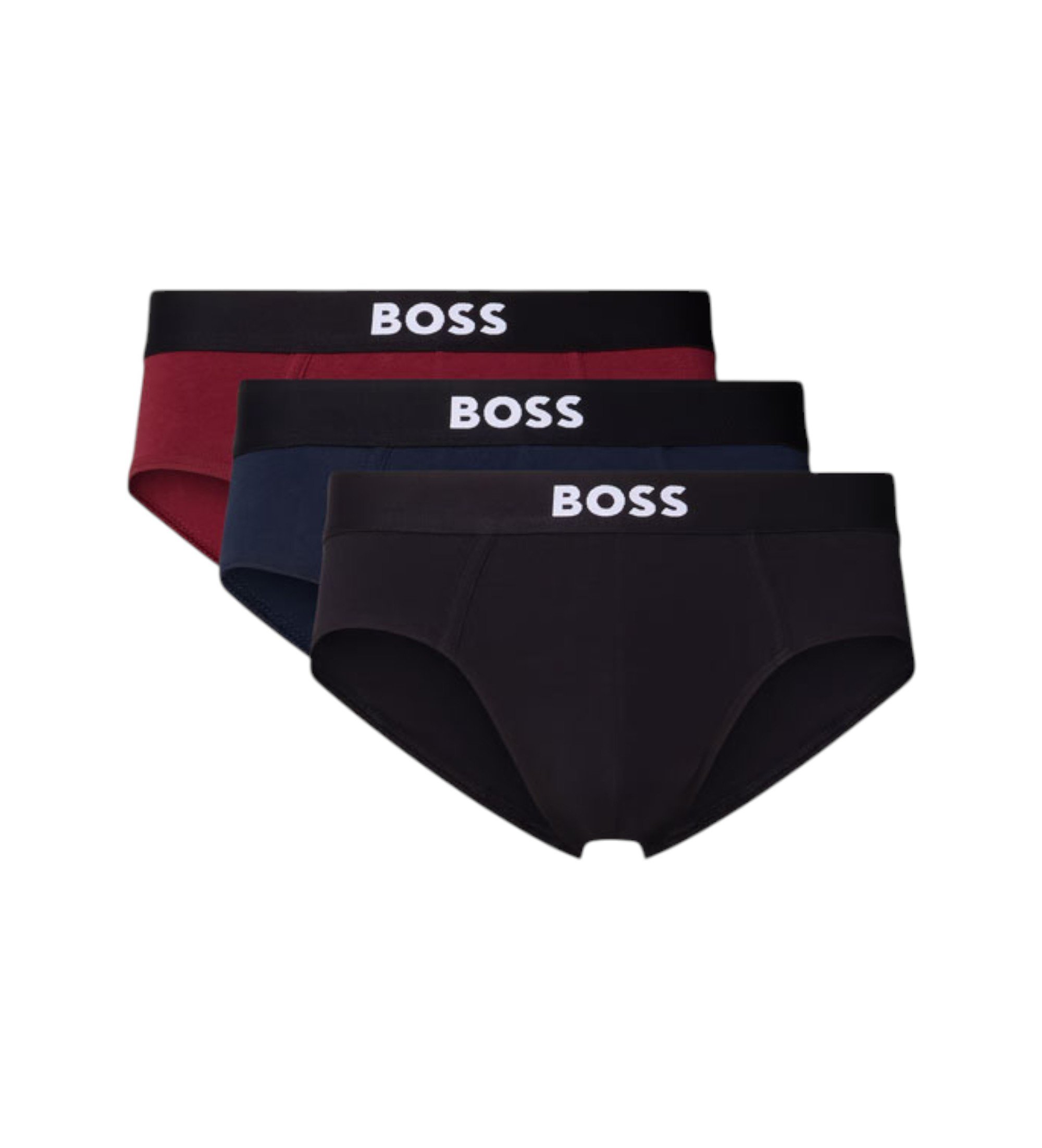 BOSS für Herren. 50546561 Set aus drei mehrfarbigen One-Slips (S), Heimtextilien, Polyester