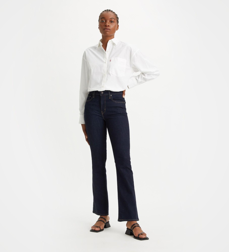 Levi's für Damen. 18759-0122 Jeans 725 Bootcut navy (28/32), Lässig, Baumwolle, Denim, Nachhaltig, Marine