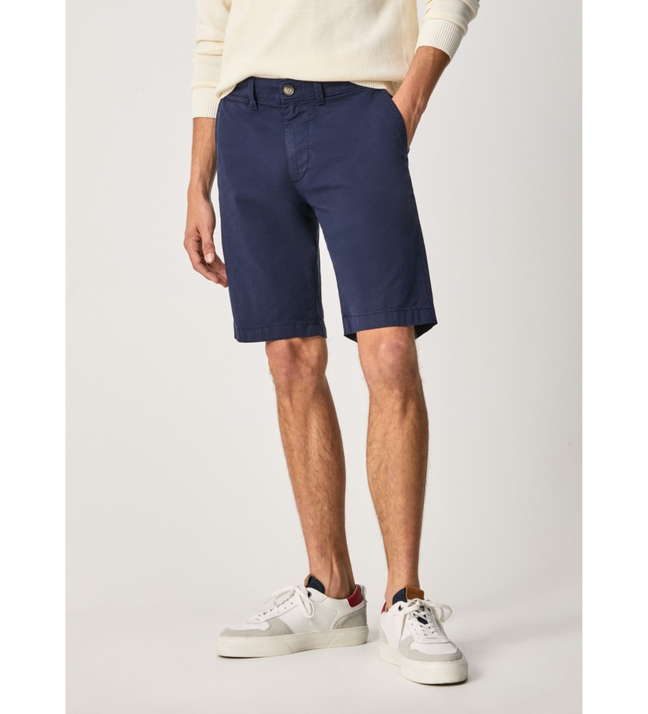 Pepe Jeans für Herren. PM800938C75 Mc Queen Marineblaue Shorts (29), Lässig, Baumwolle, Nachhaltig
