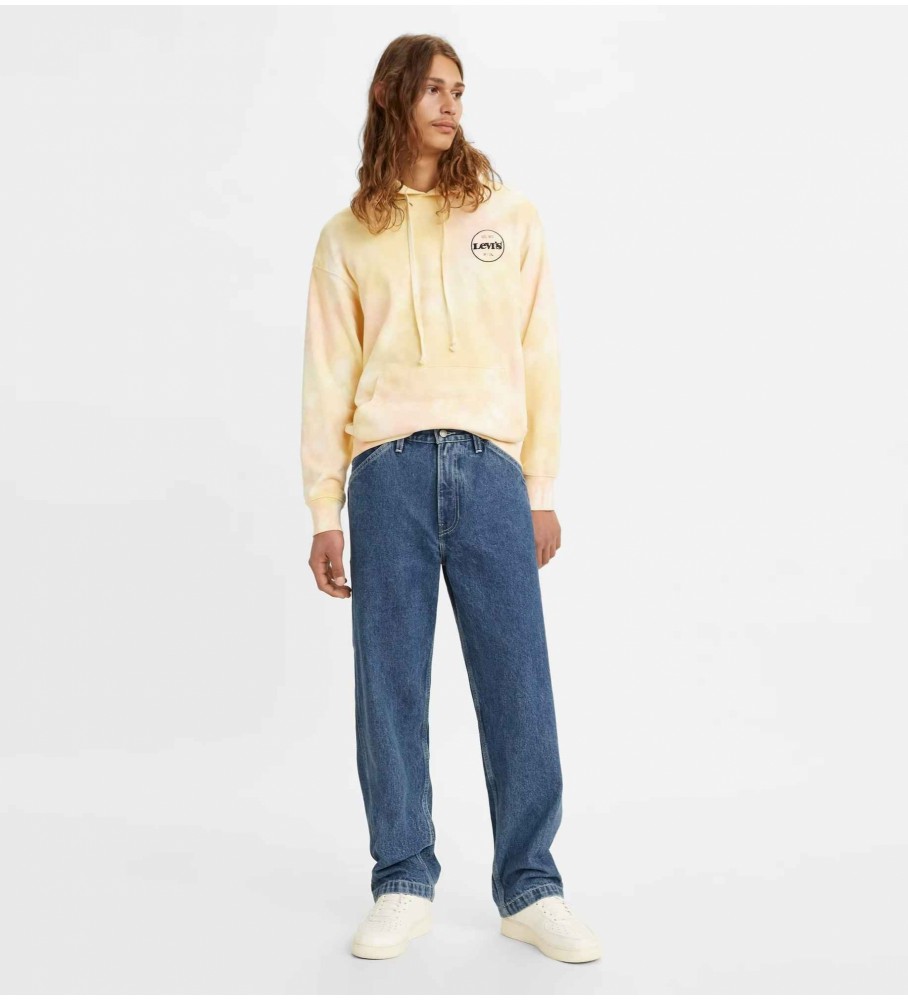 Levi's für Herren. 55849-0033 Cord 568 Stay Loose Hose blau (30/32), Lässig, Baumwolle