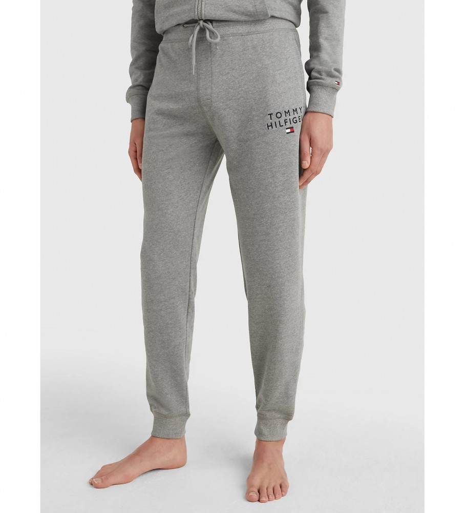 Tommy Hilfiger für Herren. UM0UM02880 Joggerhose niedrig geschnitten Elastisch grau (XXL), Lässig, Baumwolle, Nachhaltig