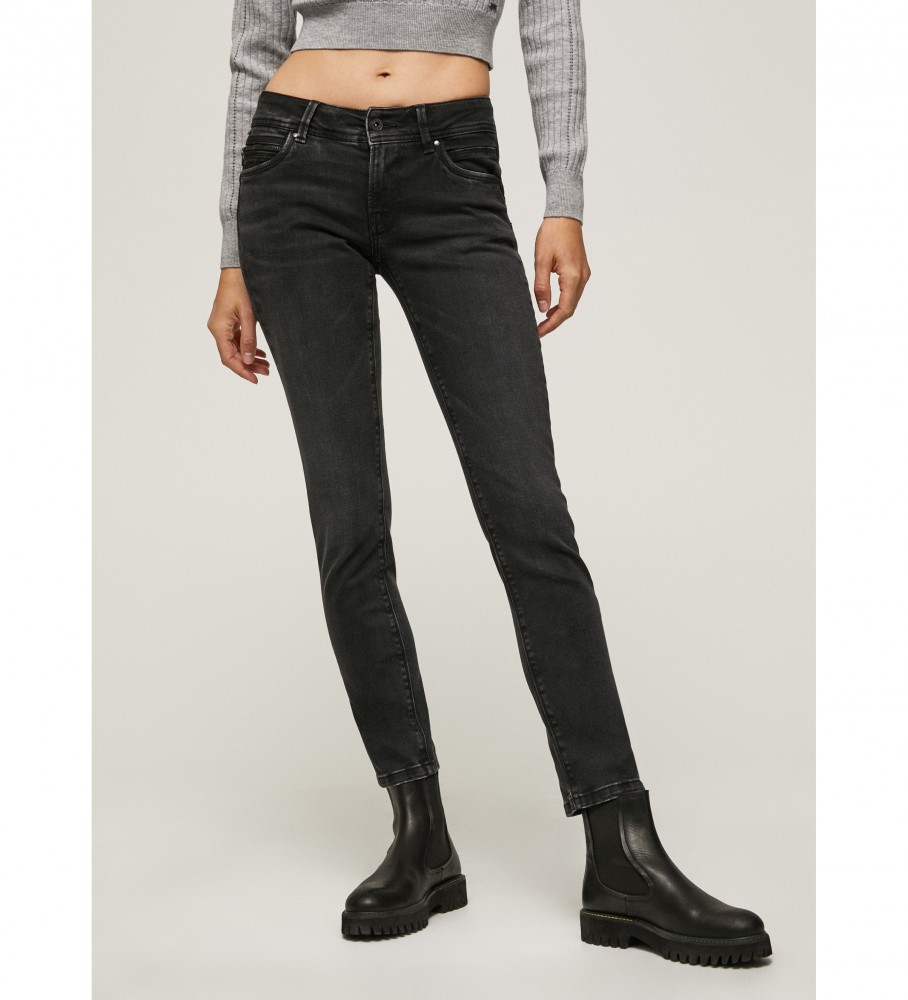Pepe Jeans für Damen. PL204165VS1 Jeans New Brooke Schwarz (29/32), Lässig, Bio-Baumwolle, Nachhaltig
