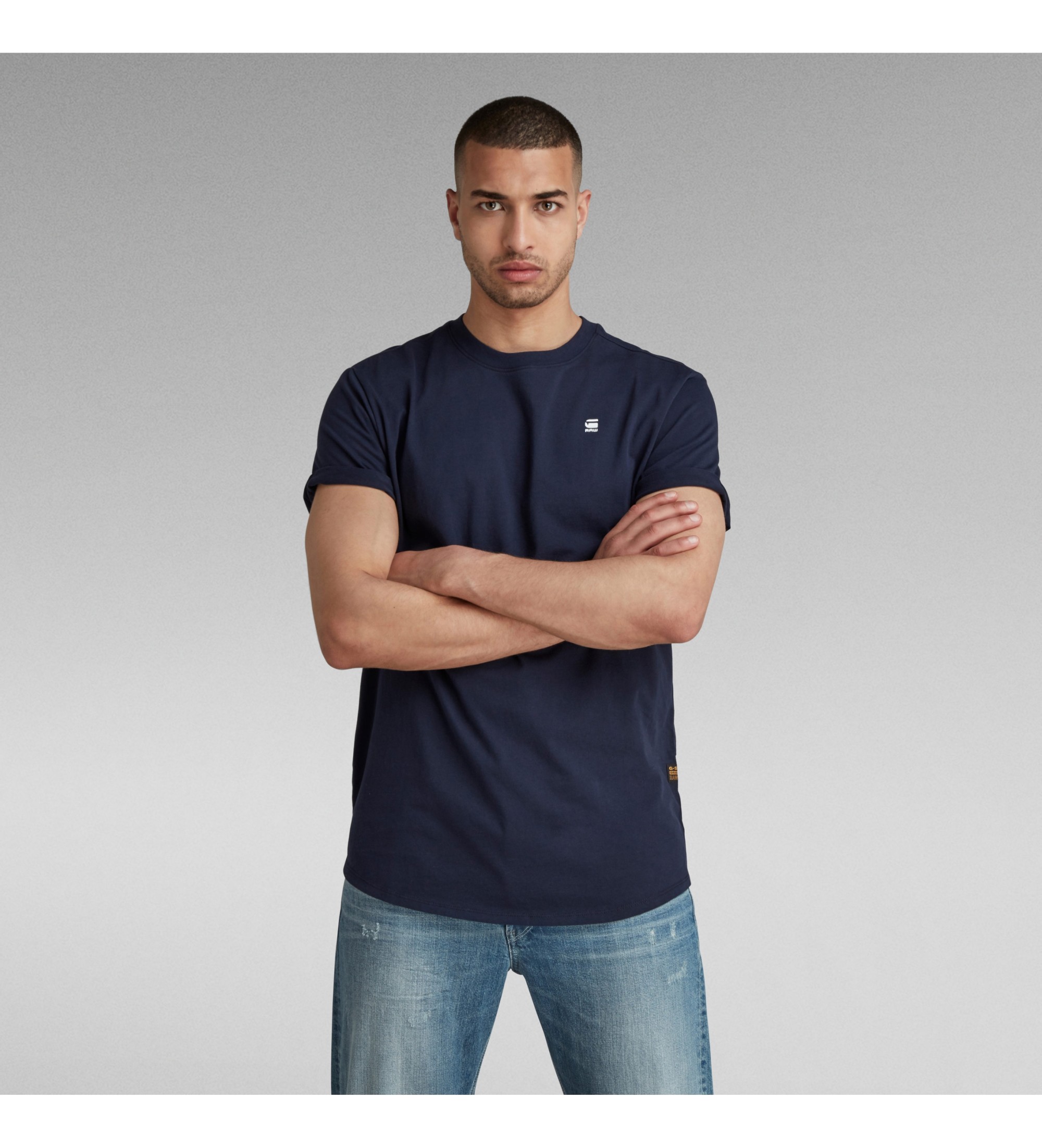 G-Star für Herren. D16396-B353-6067 T-shirt Lash navy (M), Lässig, Kurzarm, Bio-Baumwolle, Nachhaltig, Marine