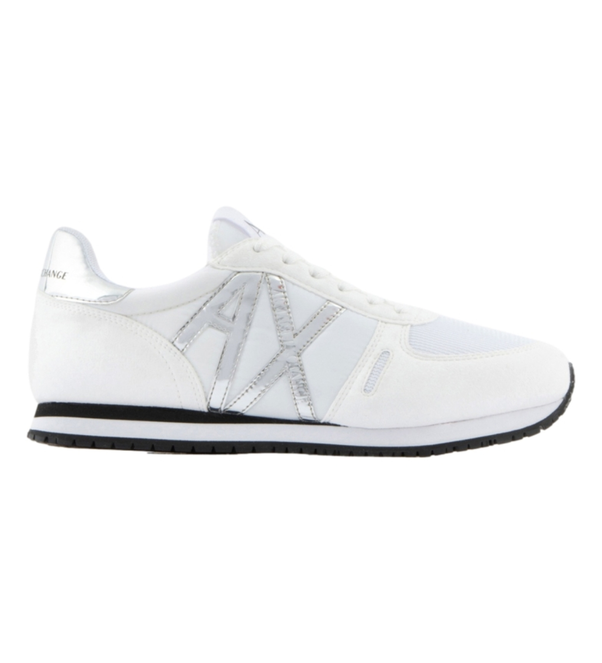 A|X Armani Exchange für Damen. XDX031XV137M696 Turnschuhe Logo weiß (36.5), Wohnung, Schnürsenkel, Lässig