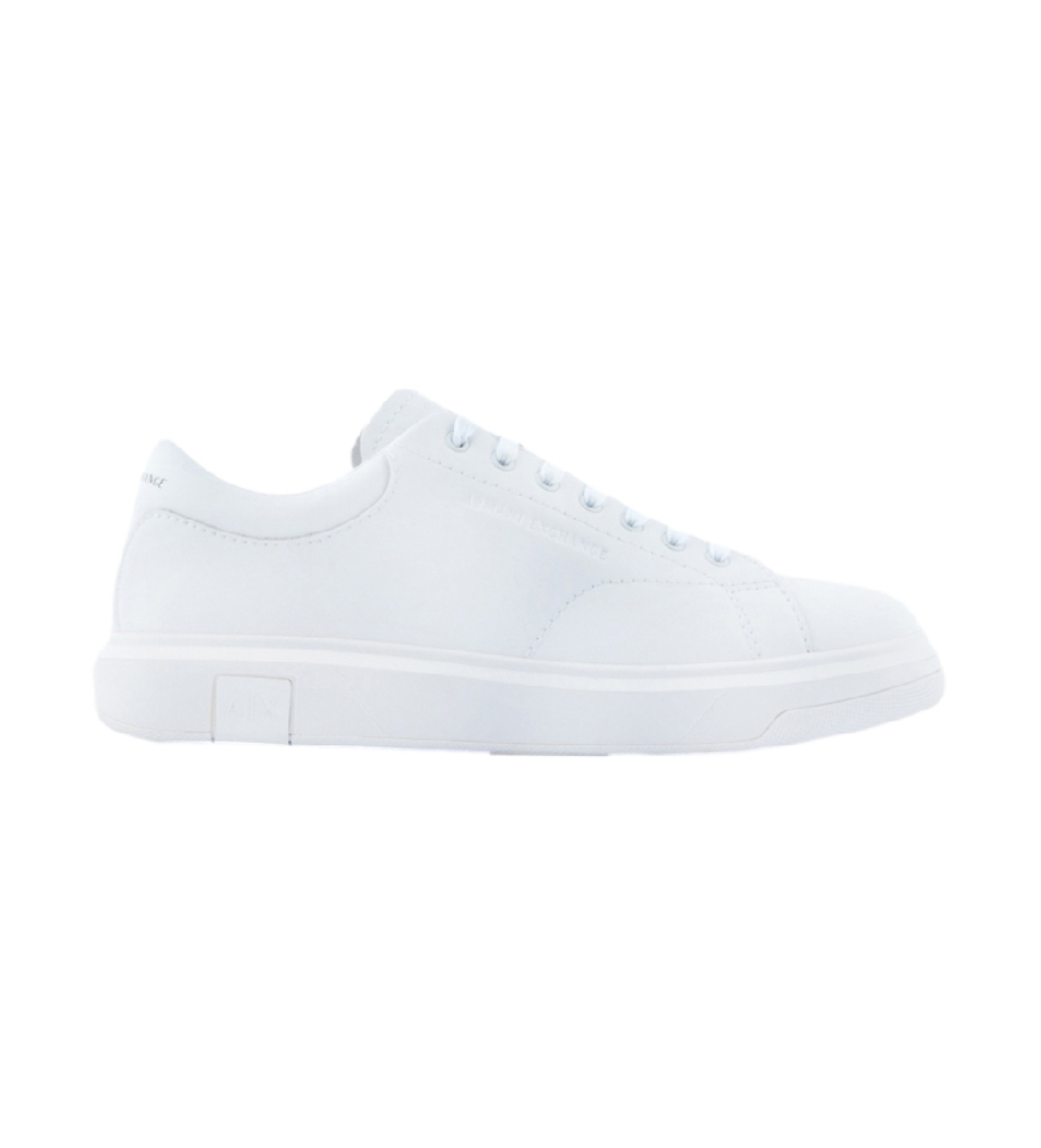 A|X Armani Exchange für Herren. XUX123XV53400152 Action Leder Turnschuhe weiß (46), Wohnung, Schnürsenkel, Lässig