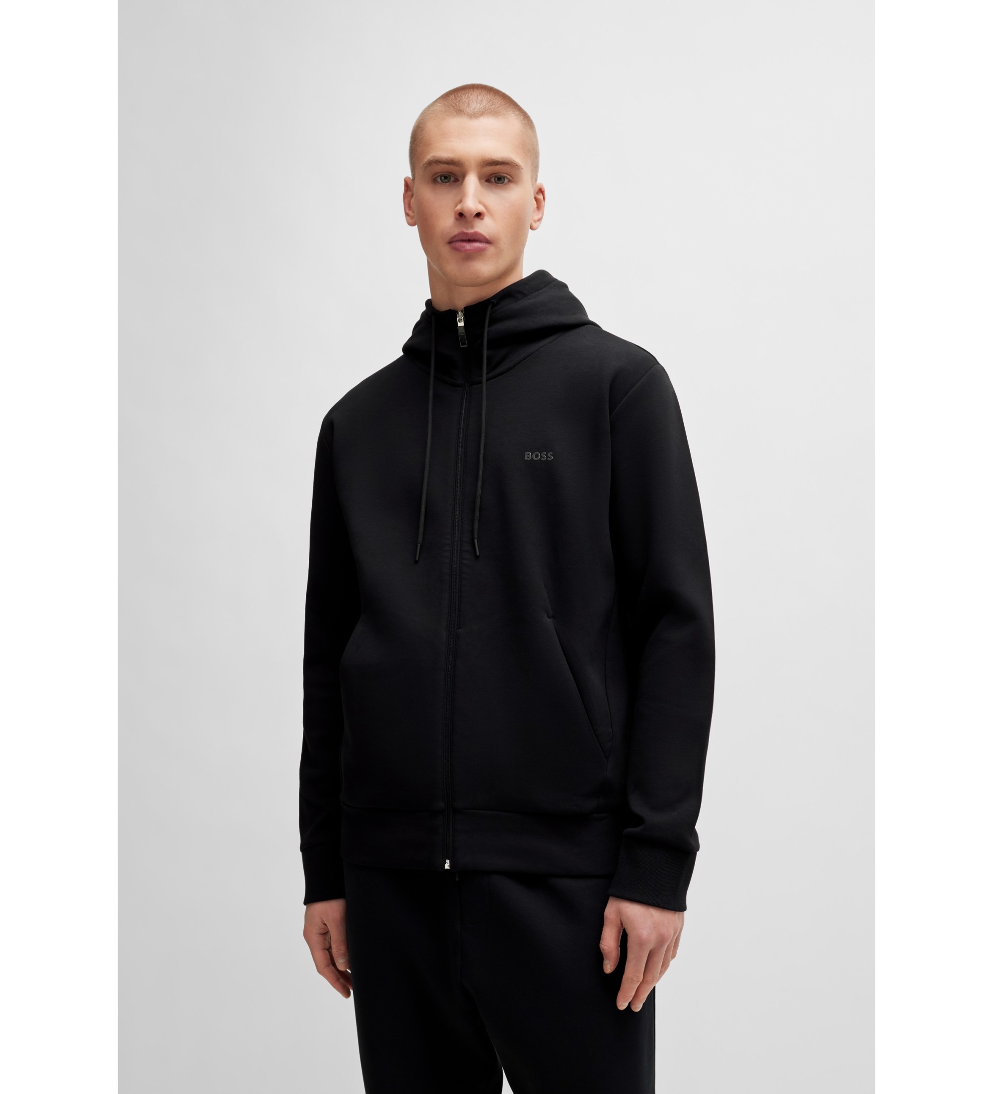 BOSS für Herren. 50506161 Saggy Sweatshirt schwarz (M), Lässig, Baumwolle, Langarm