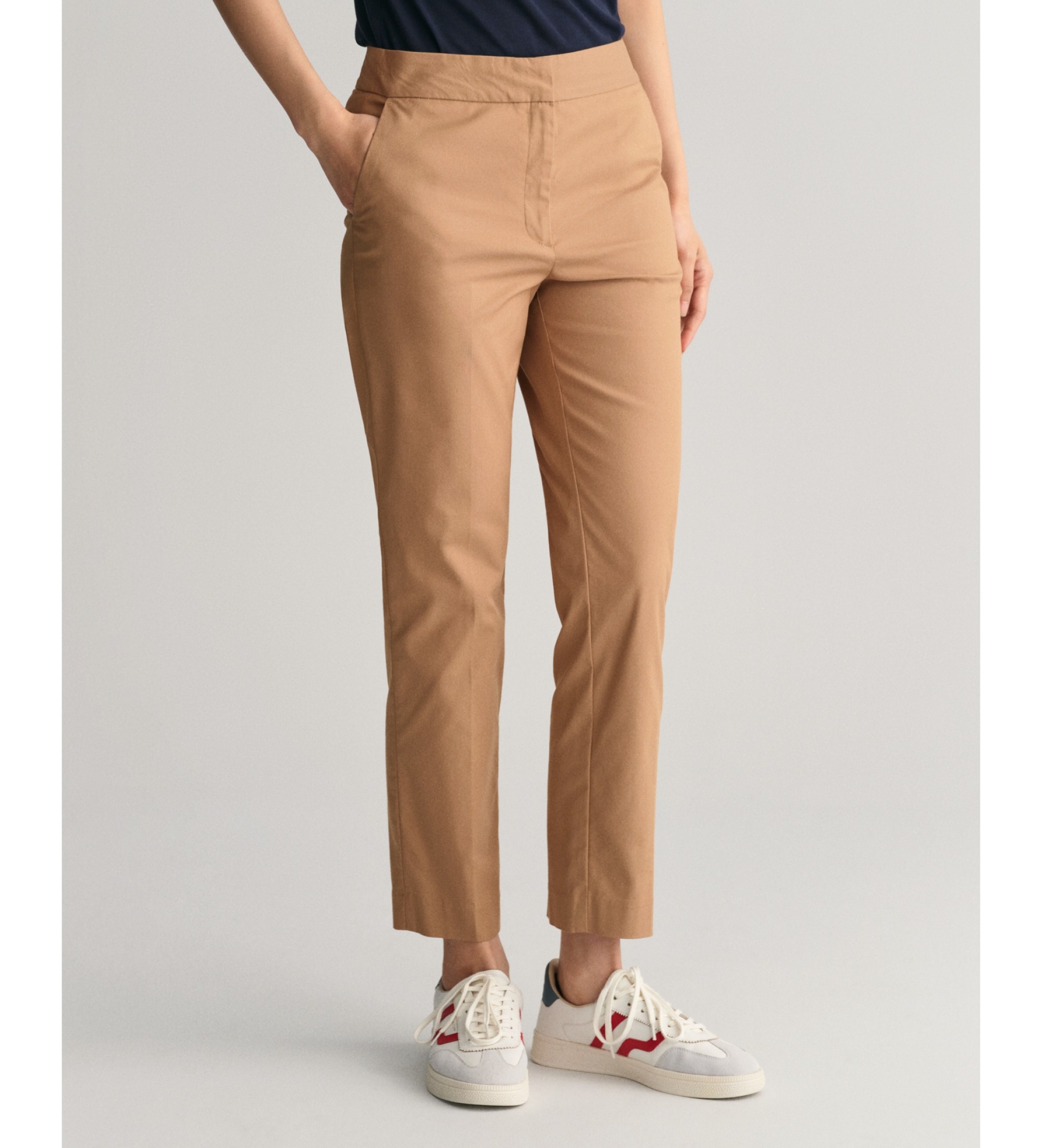 Gant für Damen. 4150237 Slim Fit Hose Zigarette braun (42), Lässig, Baumwolle