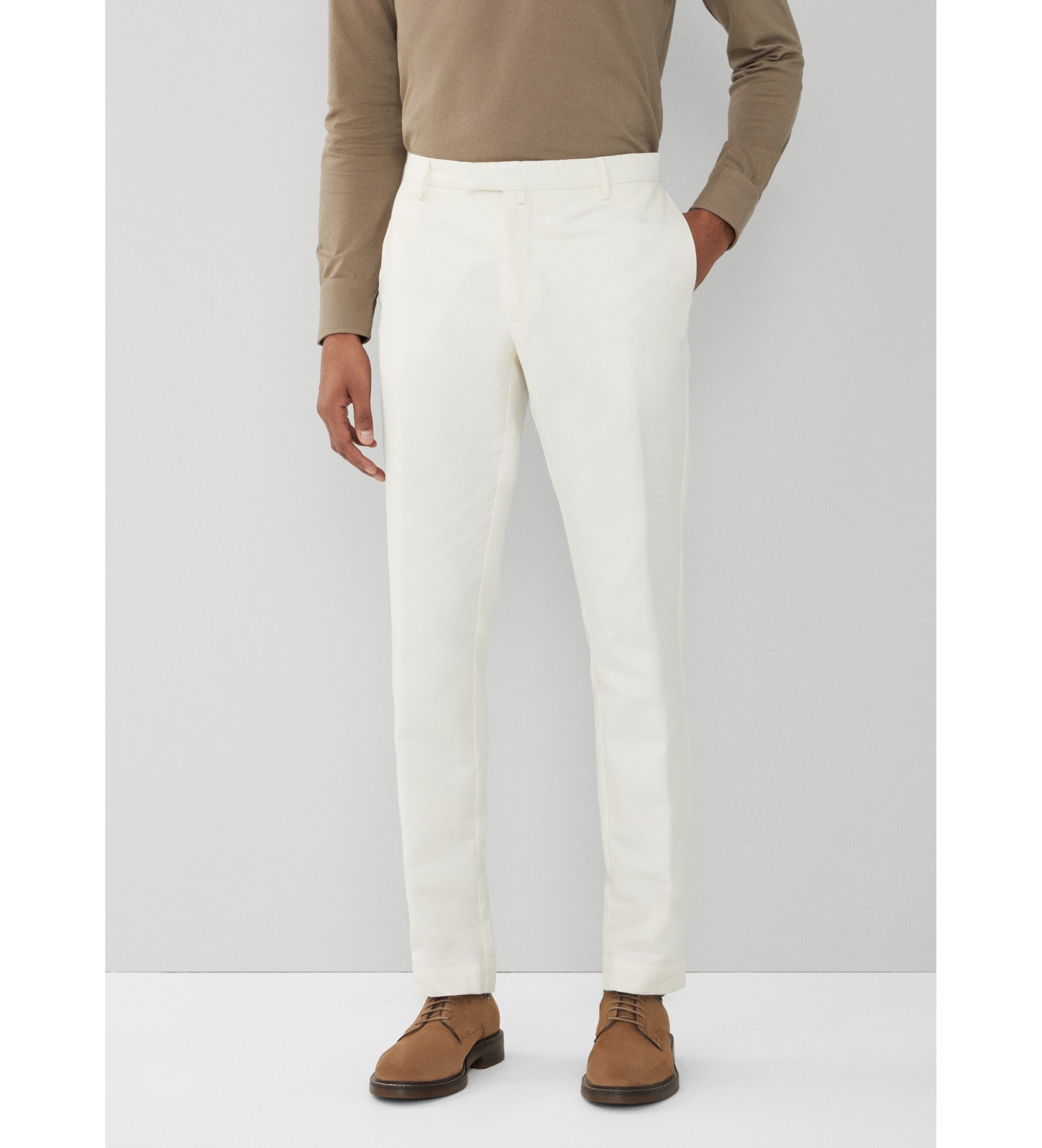Hackett London für Herren. HM212580 Knochenhose off-white (30/30), Weiß, Lässig, Leinen