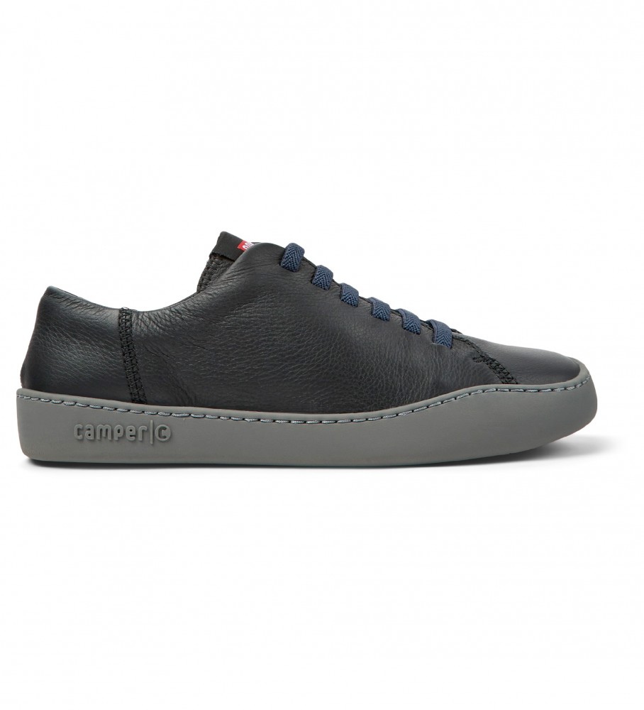 Camper für Damen. K200877-031 Peu Touring Leder Turnschuhe schwarz (39), Wohnung, Schnürsenkel, Lässig