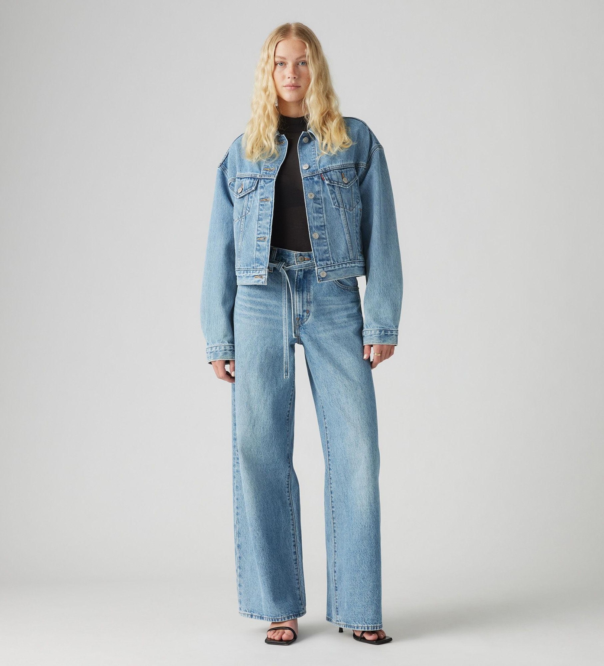 Levi's für Damen. A8701-0004 Jeans XL Gerade blau (29/29), Lässig, Baumwolle, Denim