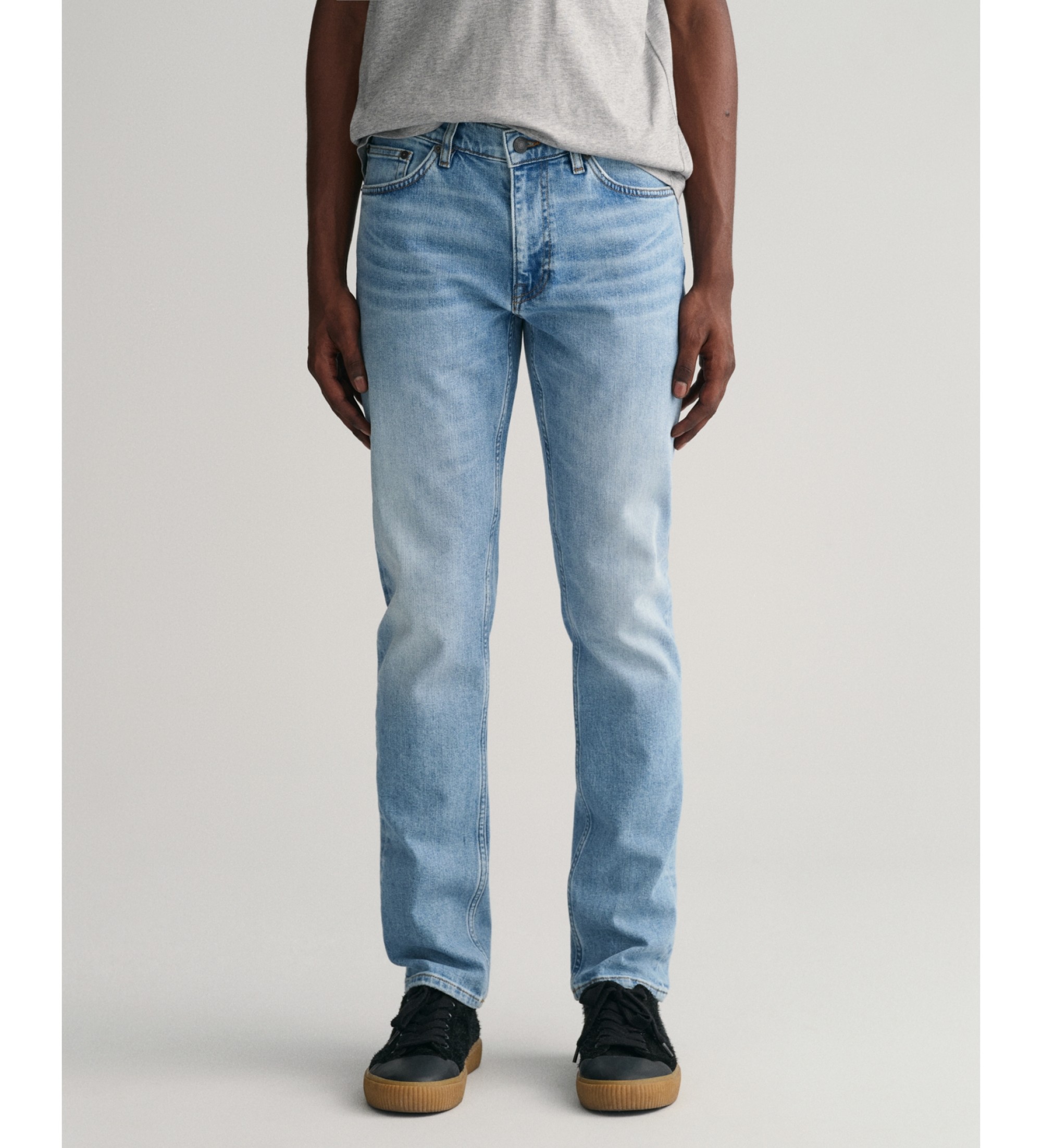 Gant für Herren. 1000260 Blaue Slim Fit Jeans (40/32), Lässig, Baumwolle, Denim, Nachhaltig