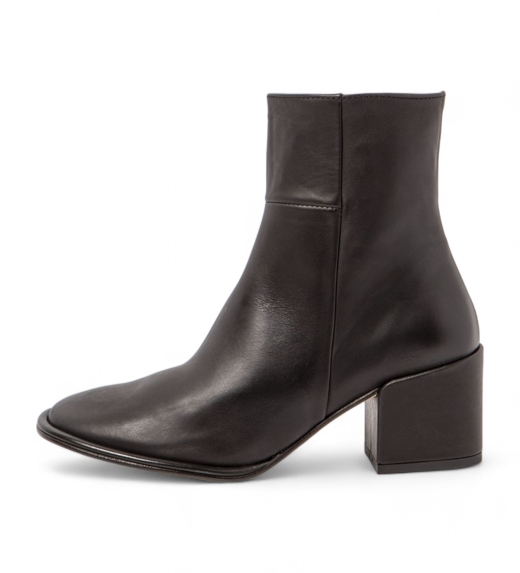 Neosens für Damen. 333741101003_001 Lederstiefeletten S3374 schwarz (40), 5 bis 8 cm, Reißverschluss, Lässig