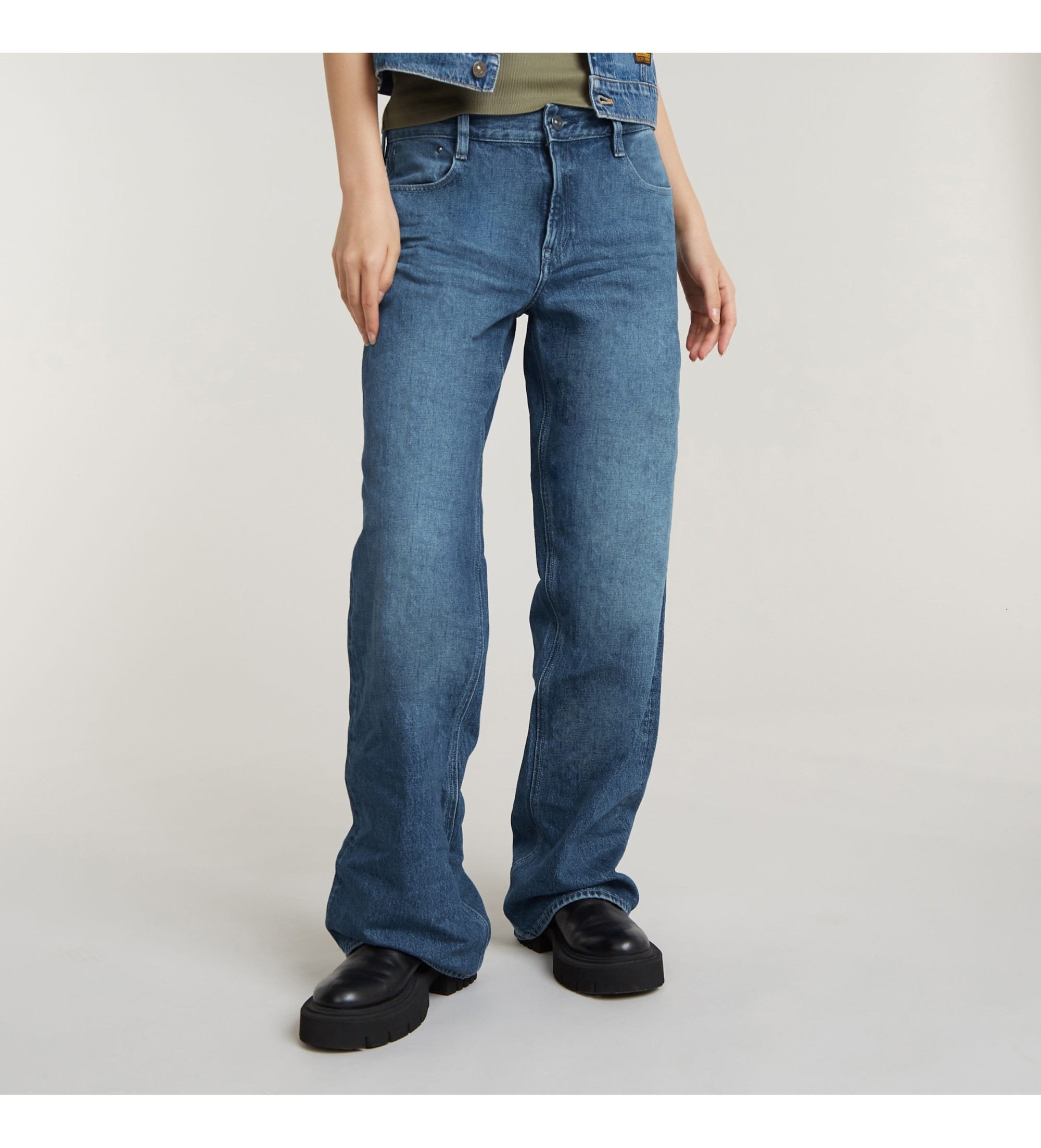 G-Star für Damen. D22889-D436-D331 Jeans Judee Niedrige Taille Lose blau (29/32), Lässig, Baumwolle, Denim