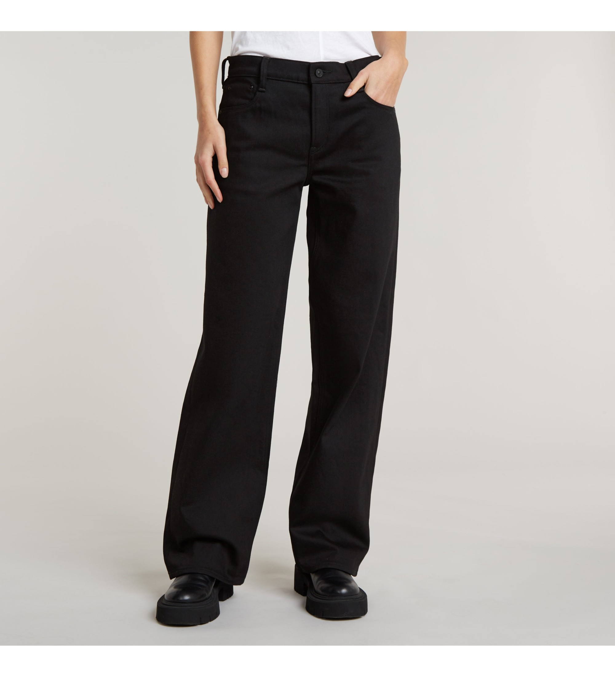 G-Star für Damen. D22889-B479-A810 Jeans Judee Low Waist Loose schwarz (33/34), Lässig, Baumwolle, Denim
