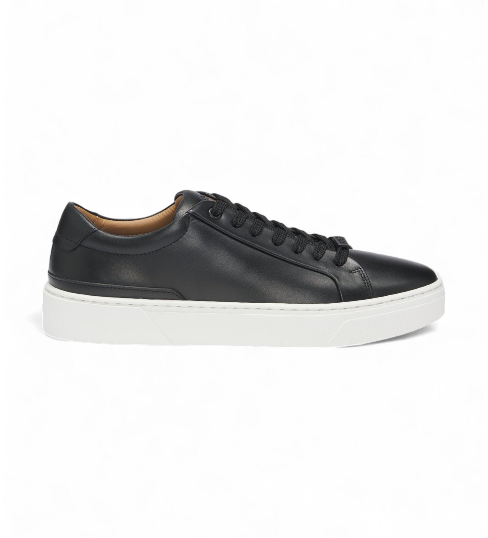 BOSS für Herren. 50536841 Gary Leder Sneakers schwarz (46), Wohnung, Schnürsenkel, Lässig