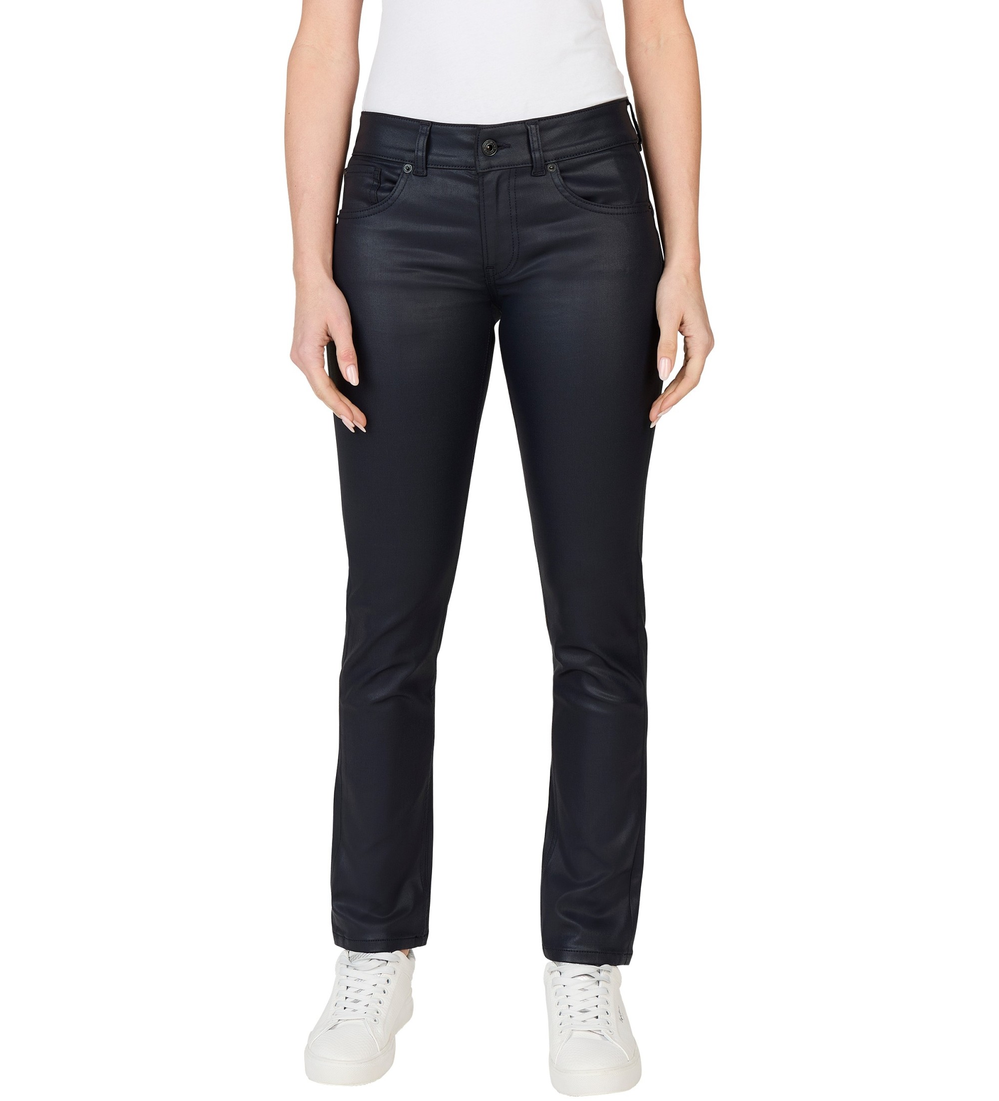 Pepe Jeans für Damen. PL204737BC2 Jeans Slim Lw schwarz (24/34), Lässig, Denim, Modal, Nachhaltig