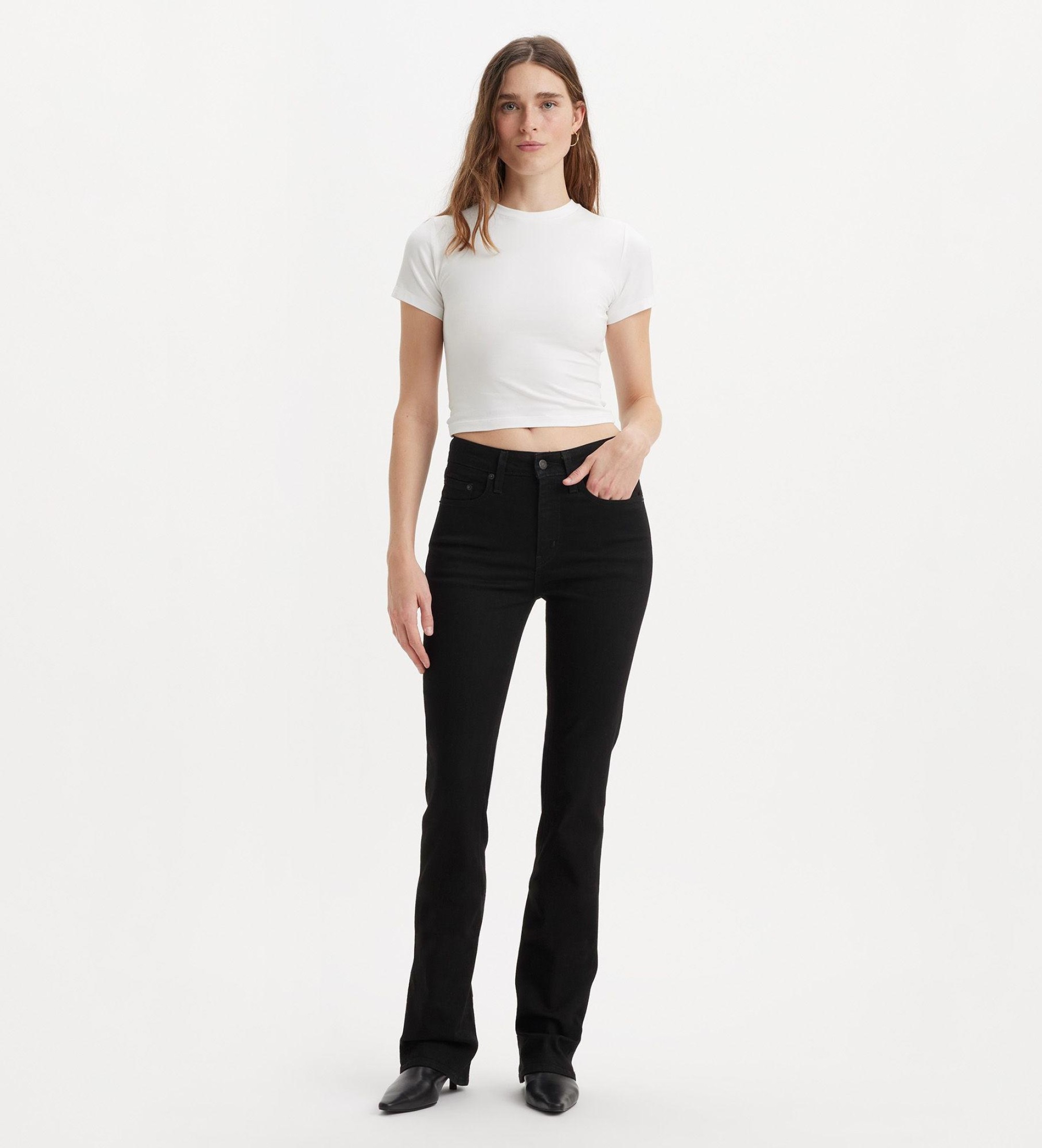 Levi's für Damen. 18759-0184 Bootcut High Rise Jeans 725 schwarz (26/30), Lässig, Baumwolle, Denim