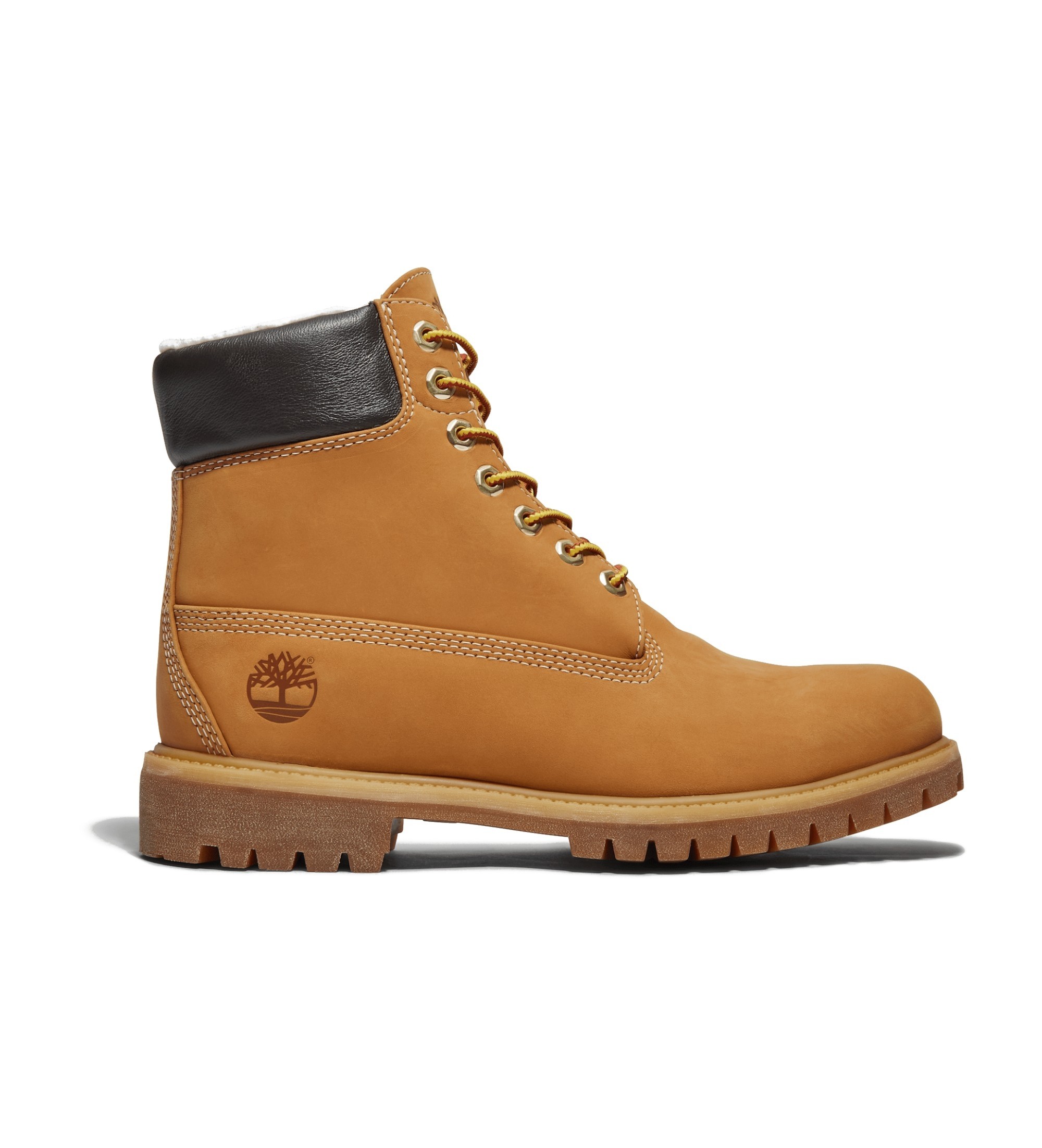 Timberlandvoor mannen. TB1A2E312311 6 Inch Premium Waterdichte Leren Lace-Up Laarzen Geel (45 W), Leer, Plat, Veters, Casual