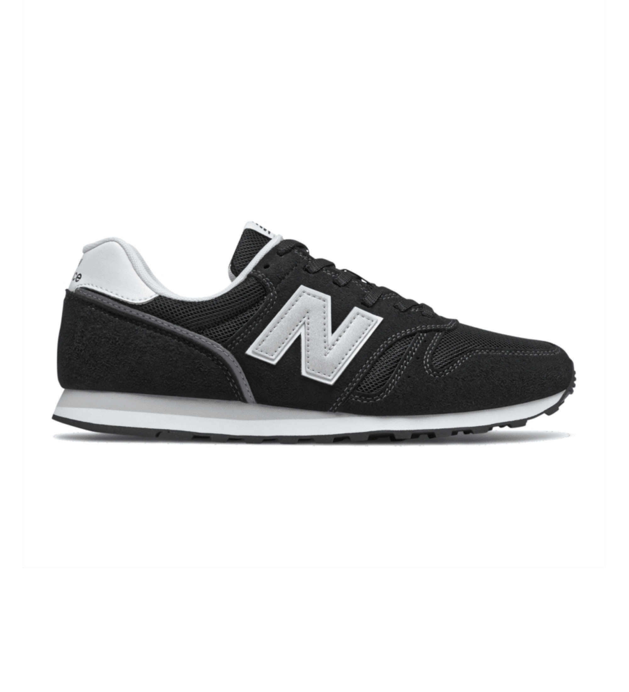 New Balance für Herren. ML373V2 Leder Turnschuhe 373v2 schwarz (42), Wohnung, Schnürsenkel, Lässig