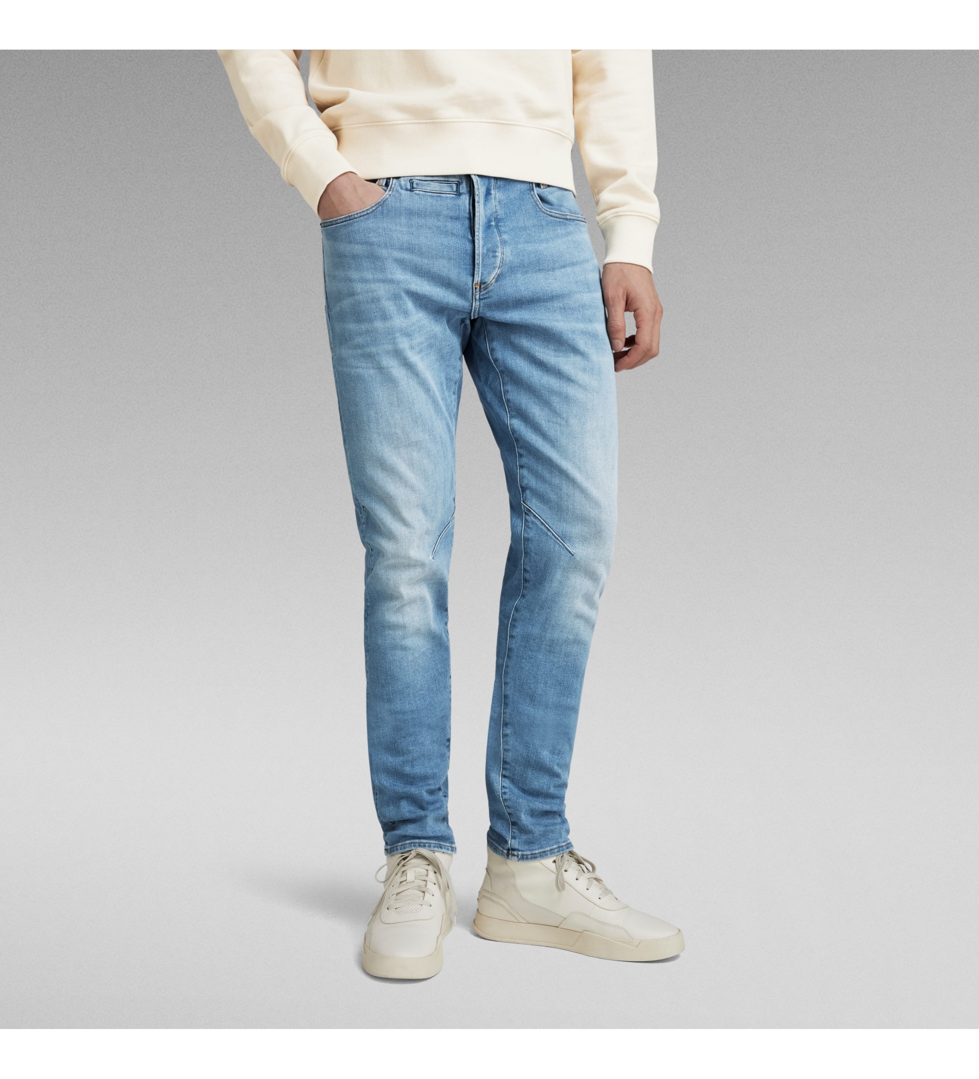 G-Star für Herren. D06761-8968-8436 Jeans D-Staq 5-Pocket Slim blau (27/32), Lässig, Baumwolle, Denim