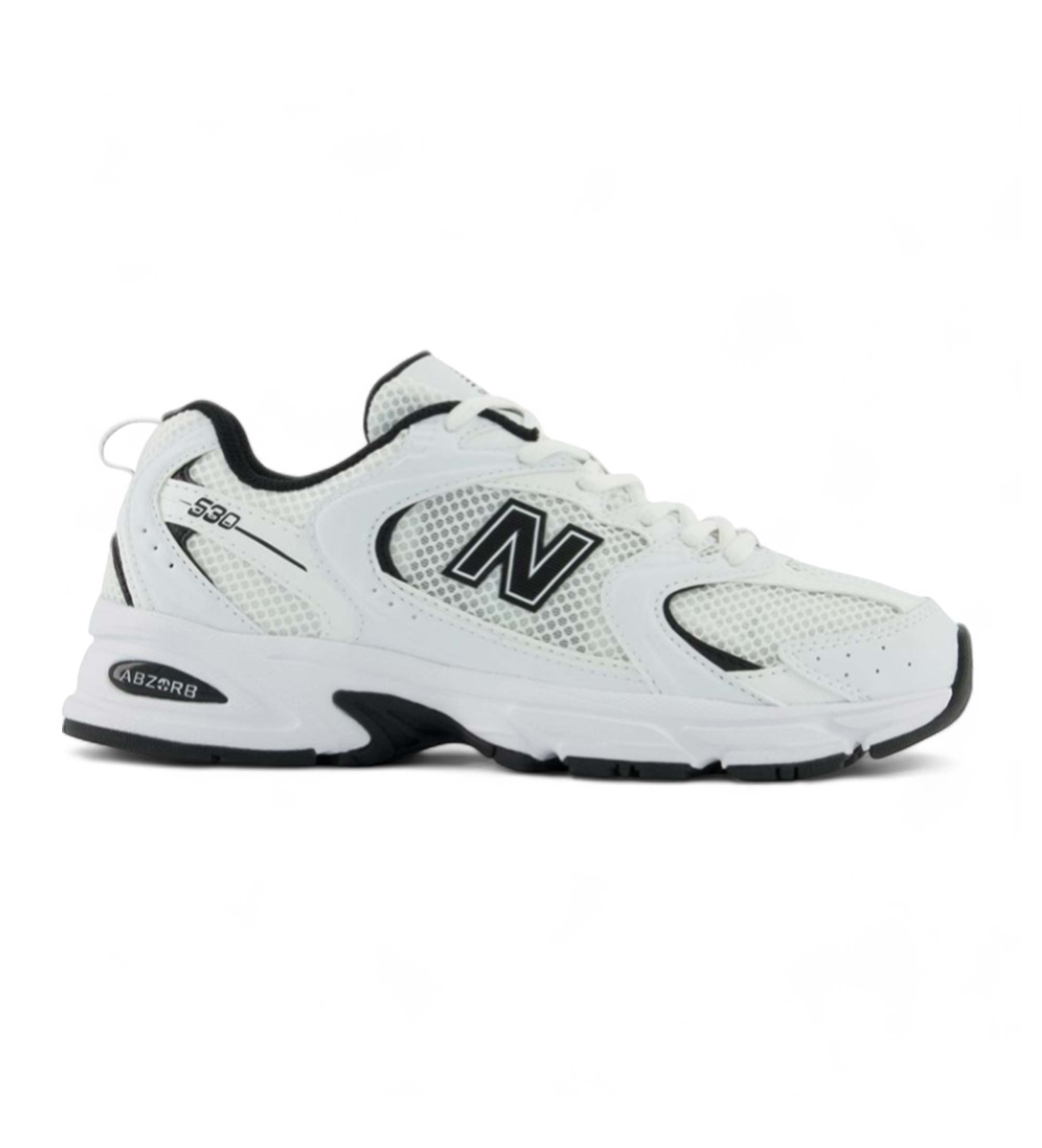 New Balance Unisex. MR530 Schuhe 530 weiß (42), Wohnung, Schnürsenkel, Lässig