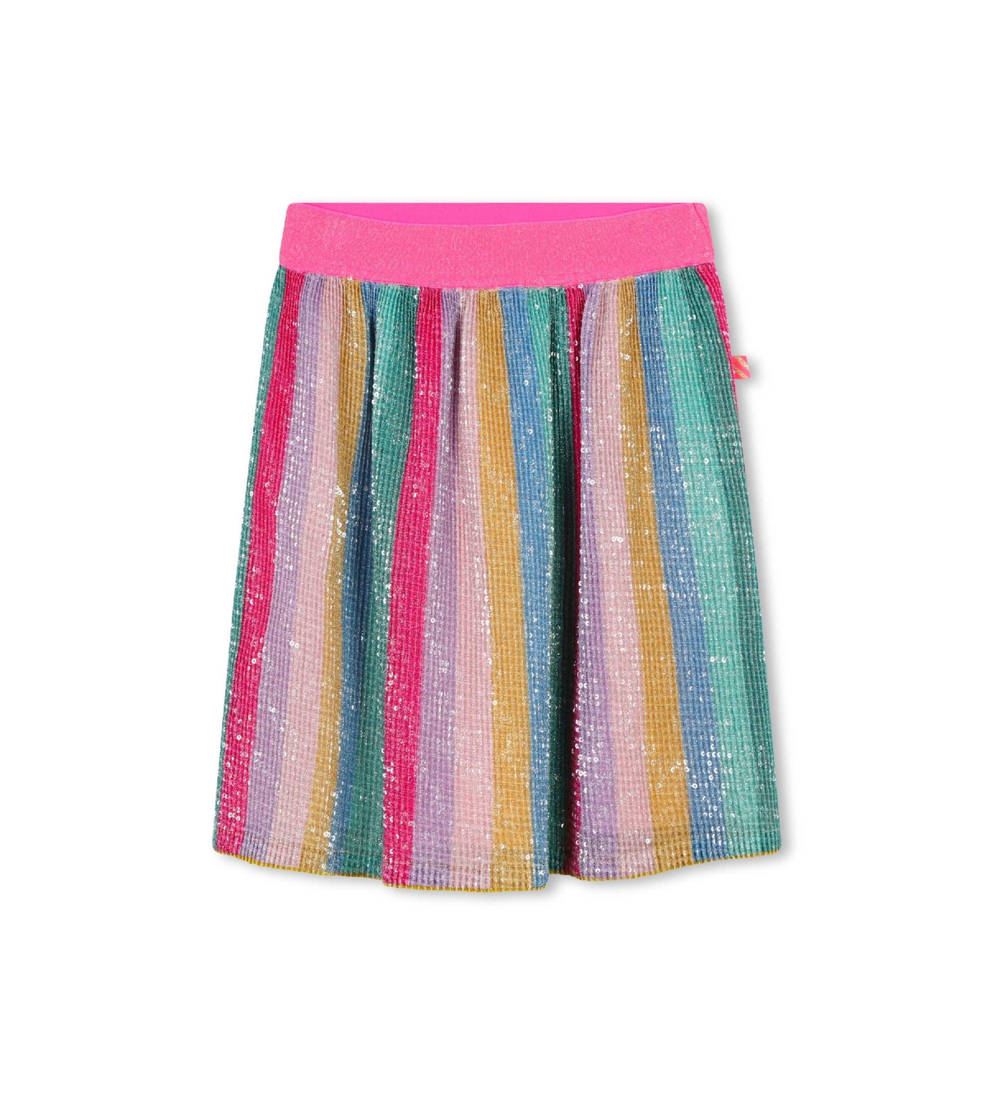Billieblush für Mädchen. U20419 Mehrfarbig gestreifter Rock (8Y= 126cm), Lässig, Synthetisch, Kinderbekleidung
