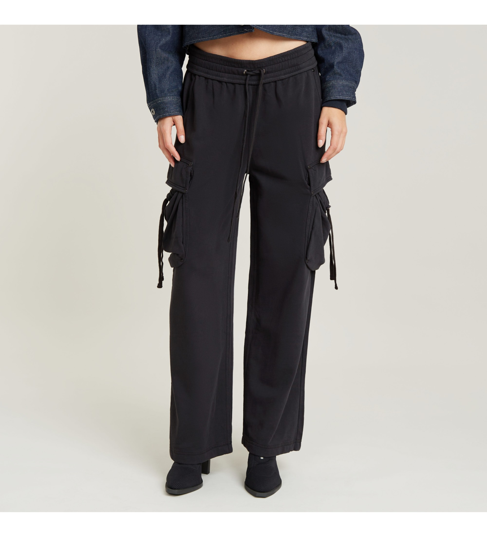 G-Star für Damen. D24568-B661-B564 Leichte Utility Lose Hose schwarz (L), Lässig, Bio-Baumwolle, Nachhaltig