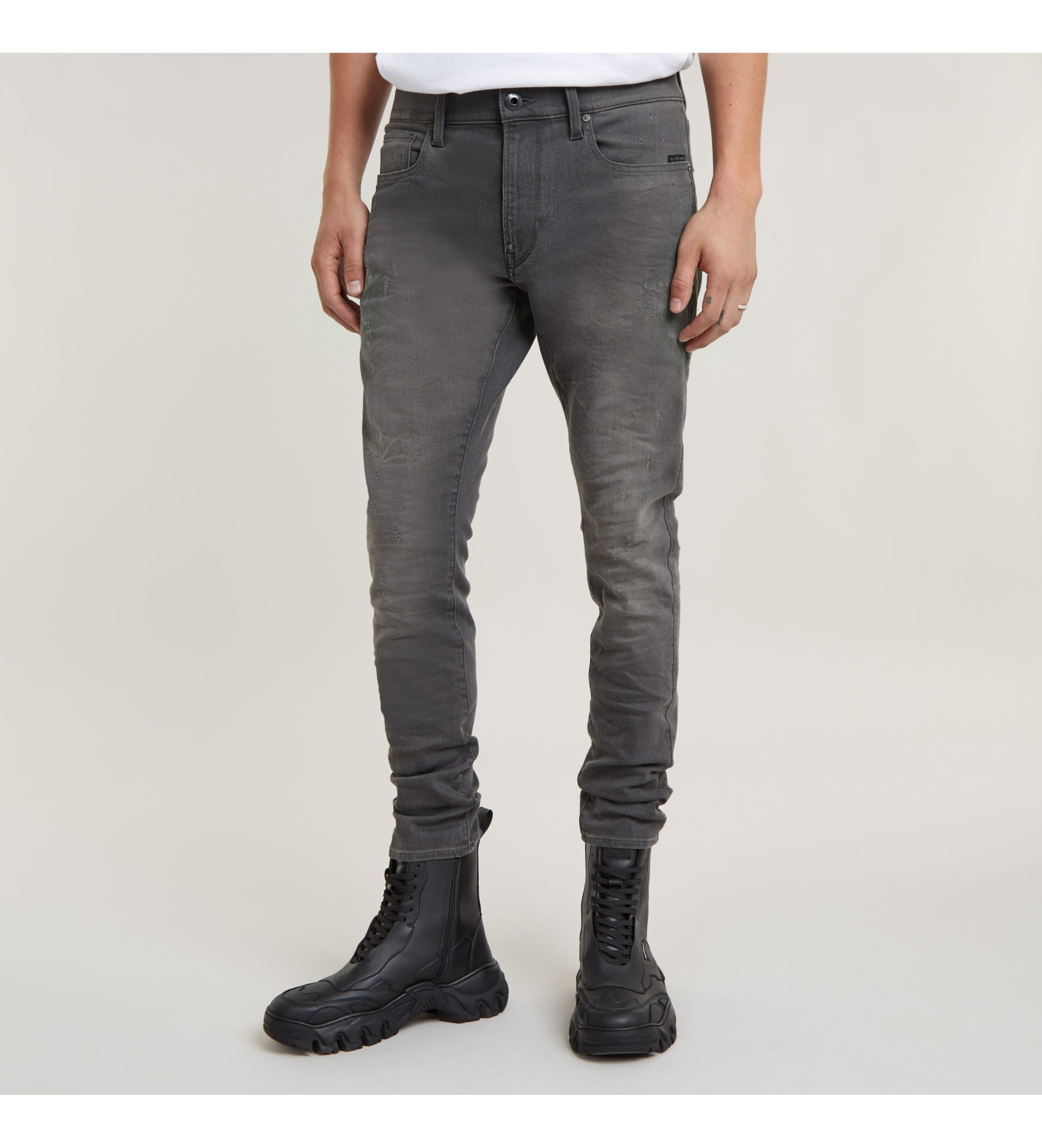 G-Star für Herren. 51010-6132-1243 Jeans Revend Skinny Jeans grau (34/38), Lässig, Baumwolle, Denim
