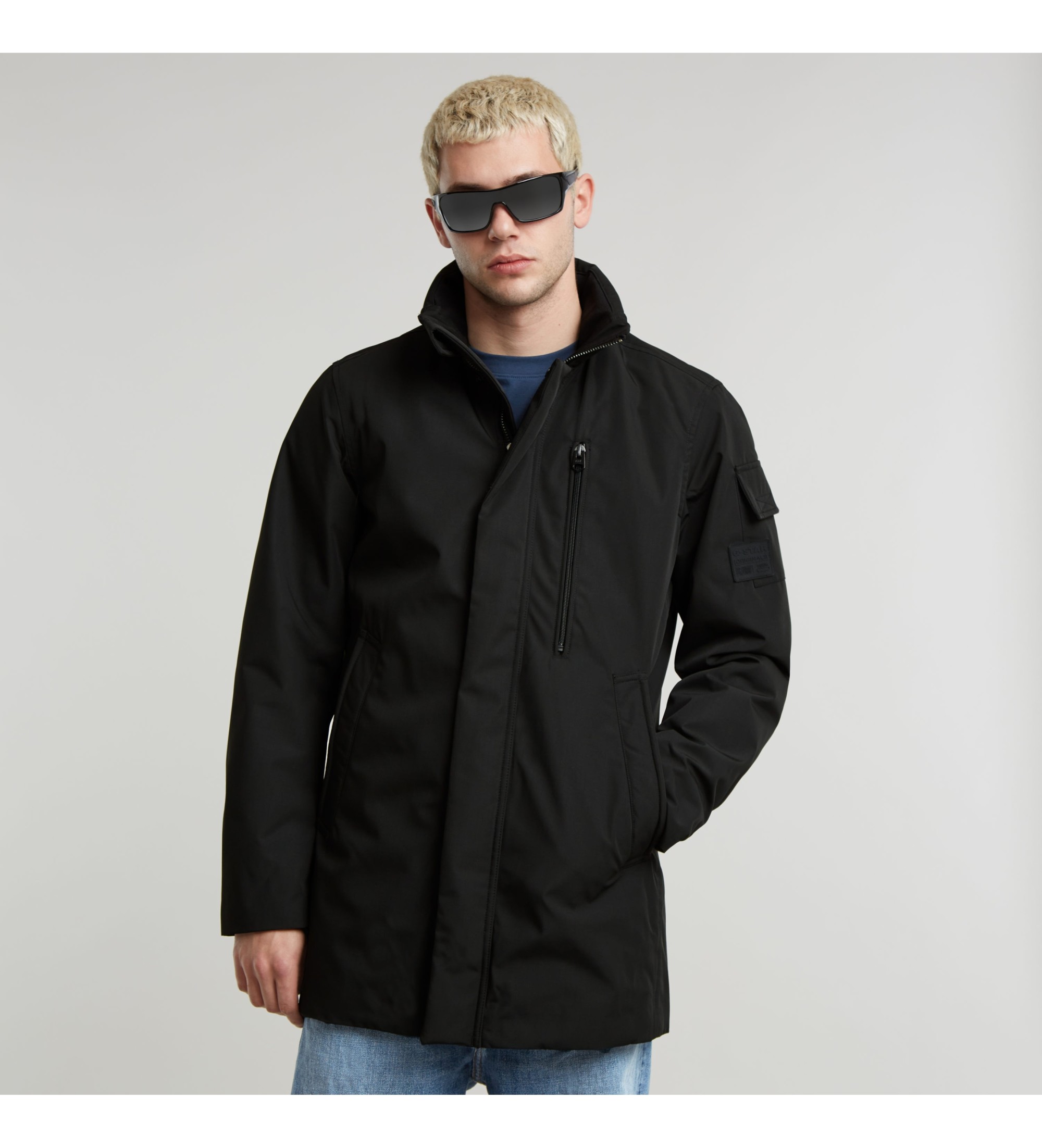 G-Star für Herren. D25380-D738-G928 Garber Gepolsterter Mackintosh schwarz (XL), Lässig, Recyceltes Polyester, Nachhaltig