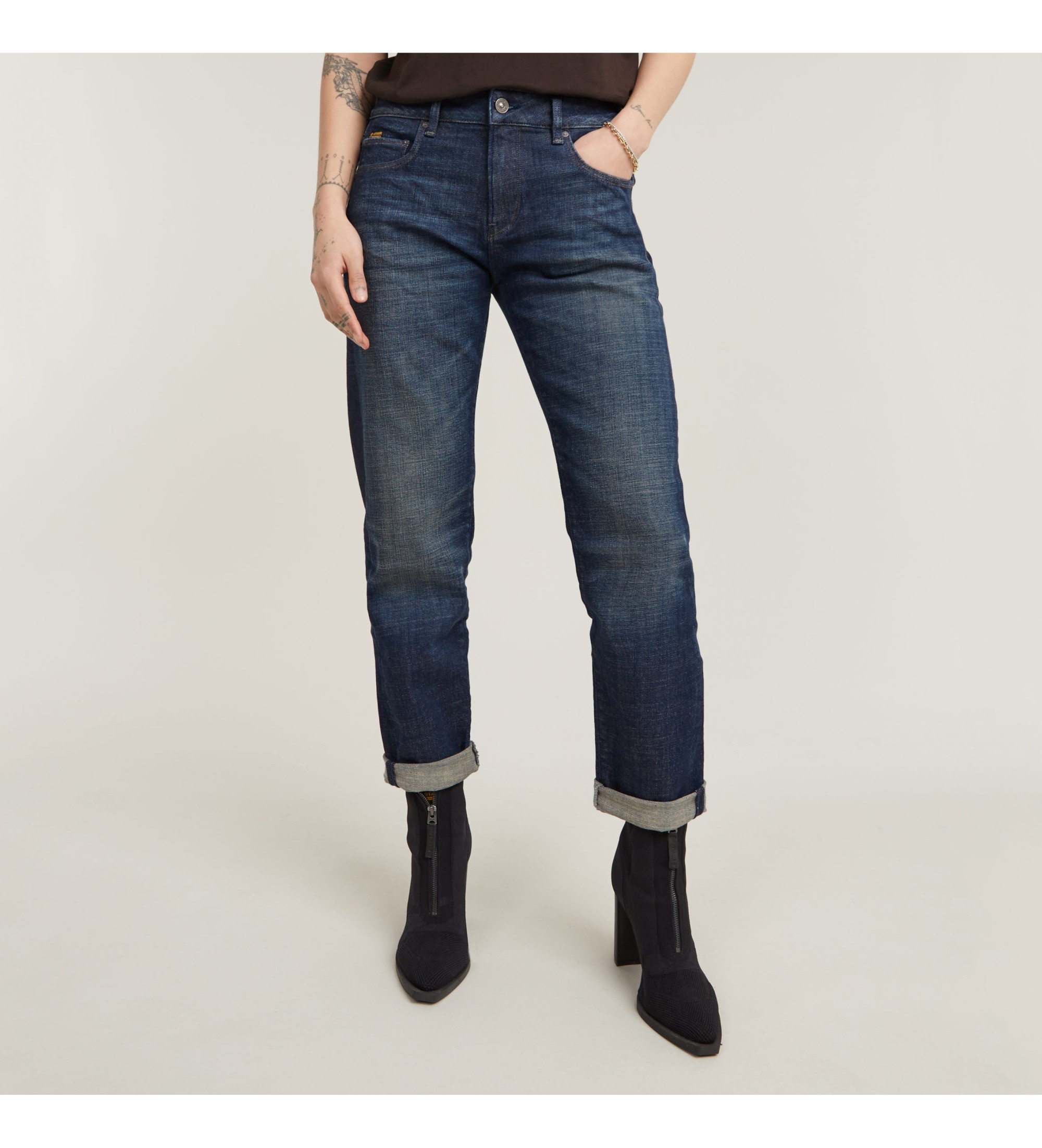 G-Star für Damen. D15264-D441-G800 Jeans Kate Boyfriend blau (25/32), Lässig, Denim, Bio-Baumwolle, Nachhaltig