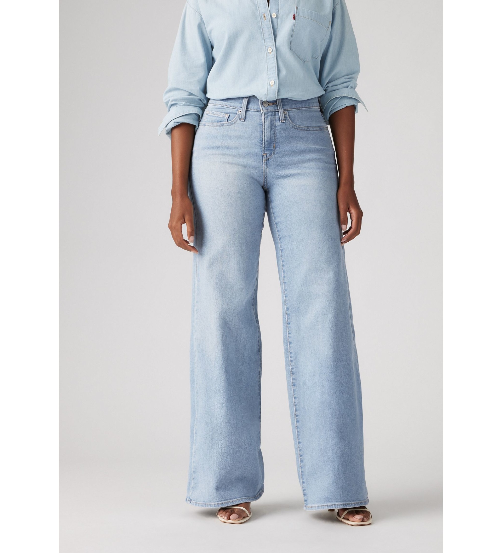 Levi's für Damen. 001PZ-0004 Jeans 318 Shaping blau (31/32), Lässig, Baumwolle, Denim
