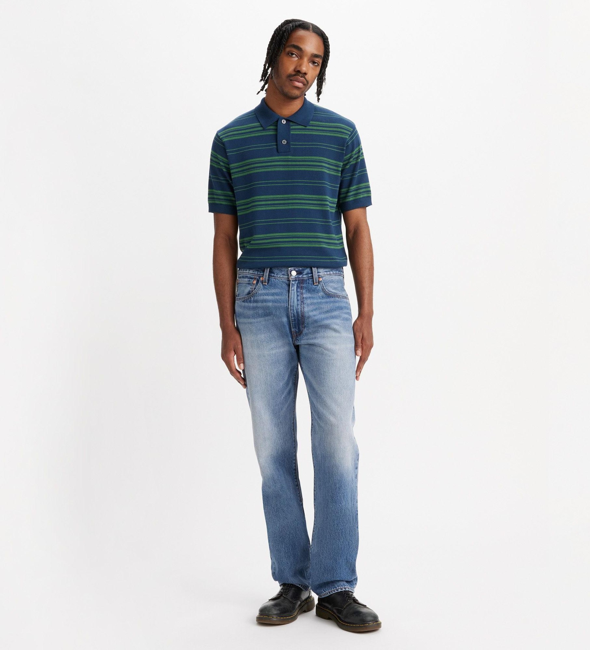 Levi's für Herren. 000LO-0004 Jeans 555 entspannt gerade blau (36/32), Lässig, Baumwolle, Denim