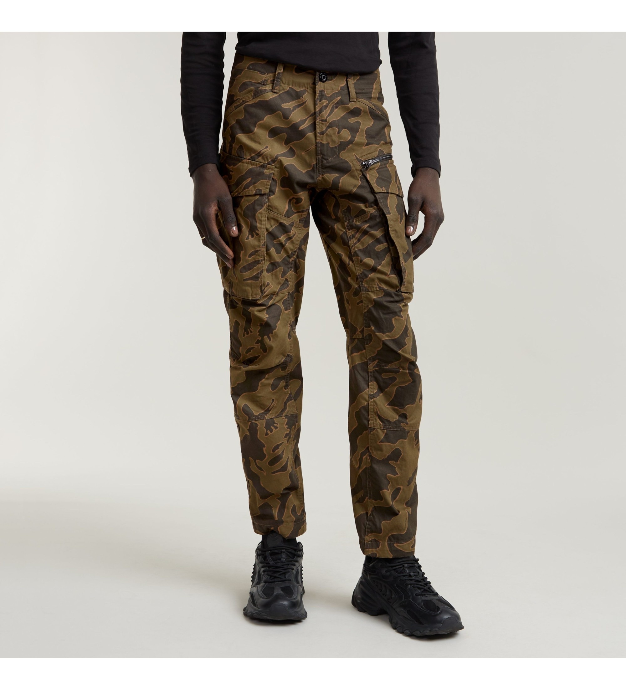 G-Star für Herren. D02190-D553-G739 Rovic Zip 3D Regular Tapered Hose grün (38/32), Lässig, Baumwolle