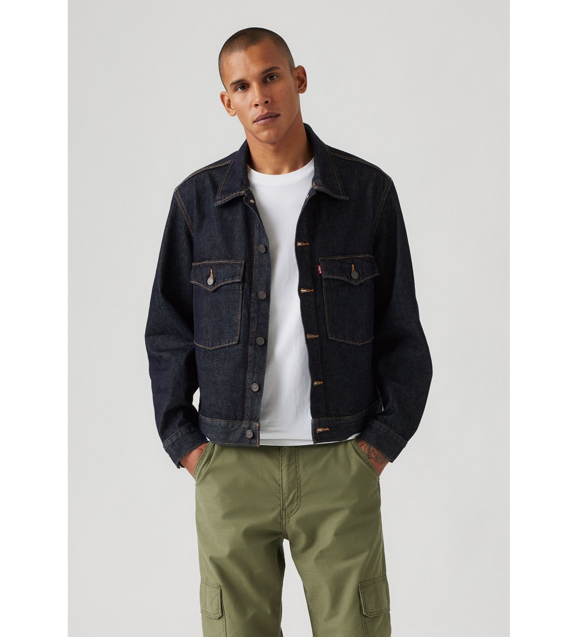 Levi's für Herren. 0010P-0004 Embarcadero Station Jacke blau (S), Lässig, Baumwolle