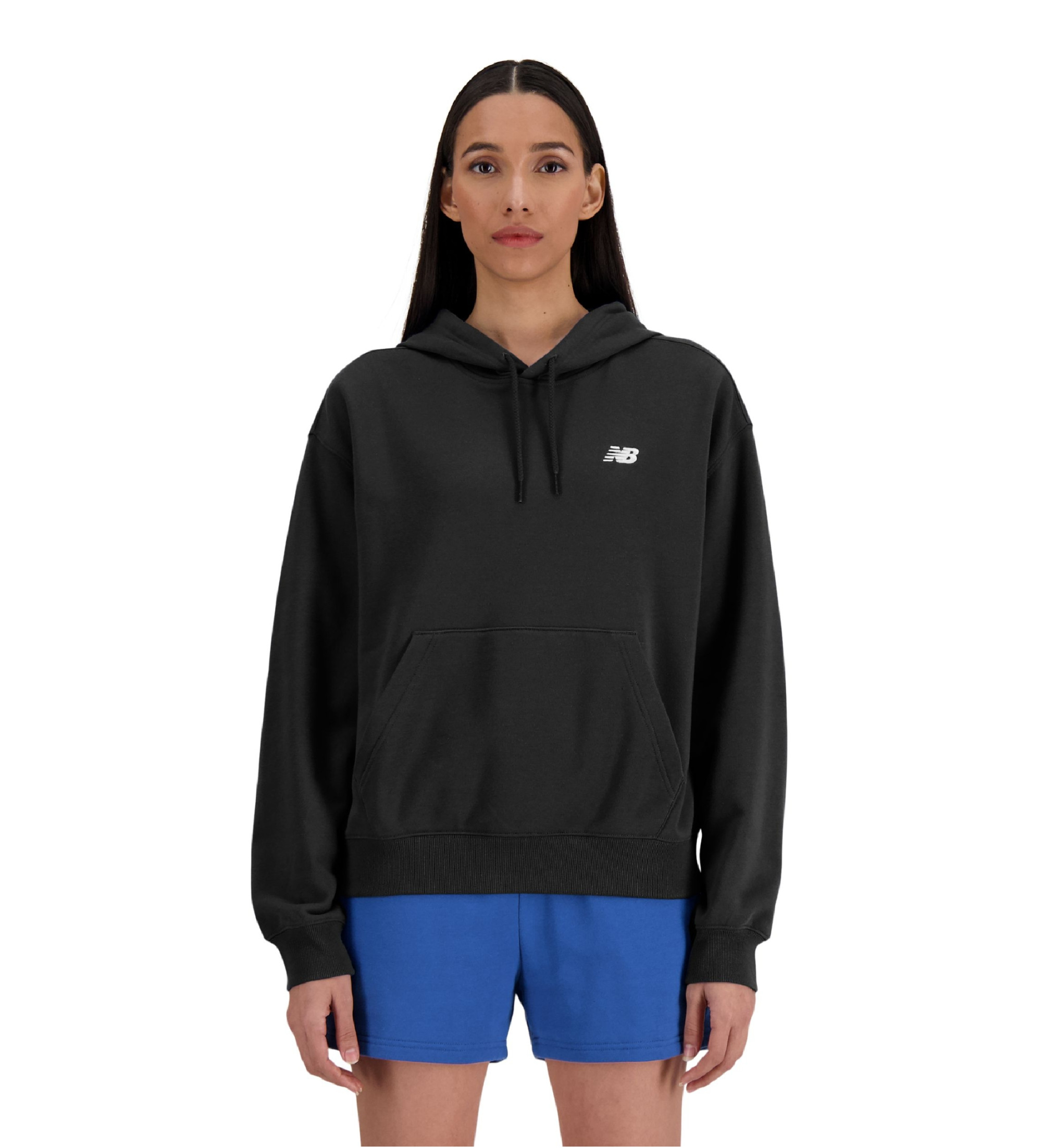 New Balance für Damen. WT41507 Sport Essentials French Terry Sweatshirt Schwarz (S), Lässig, Sportlich, Baumwolle, Multisport