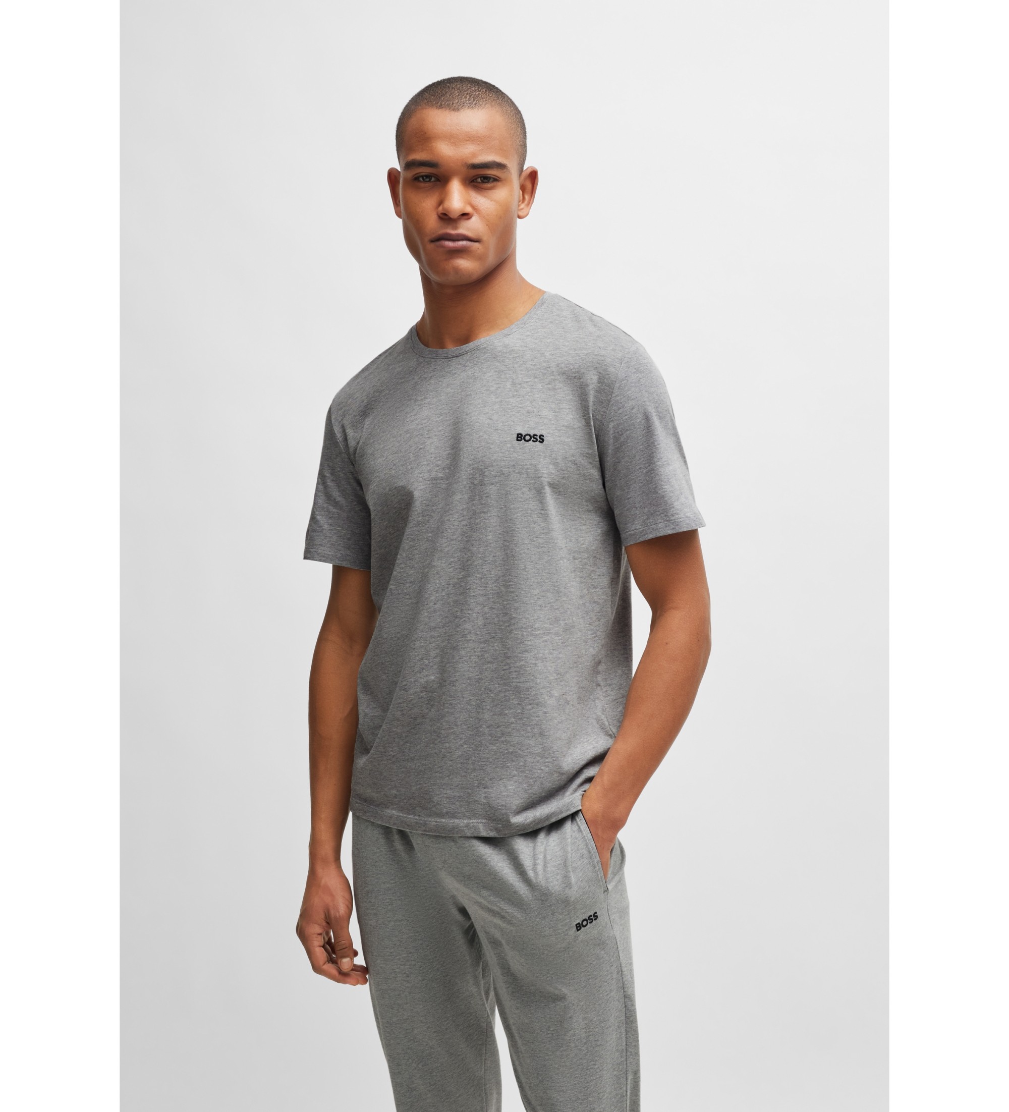 BOSS für Herren. 50515391 Mix&Match-T-Shirt grau (XXL), Heimtextilien, Baumwolle, Kurzarm