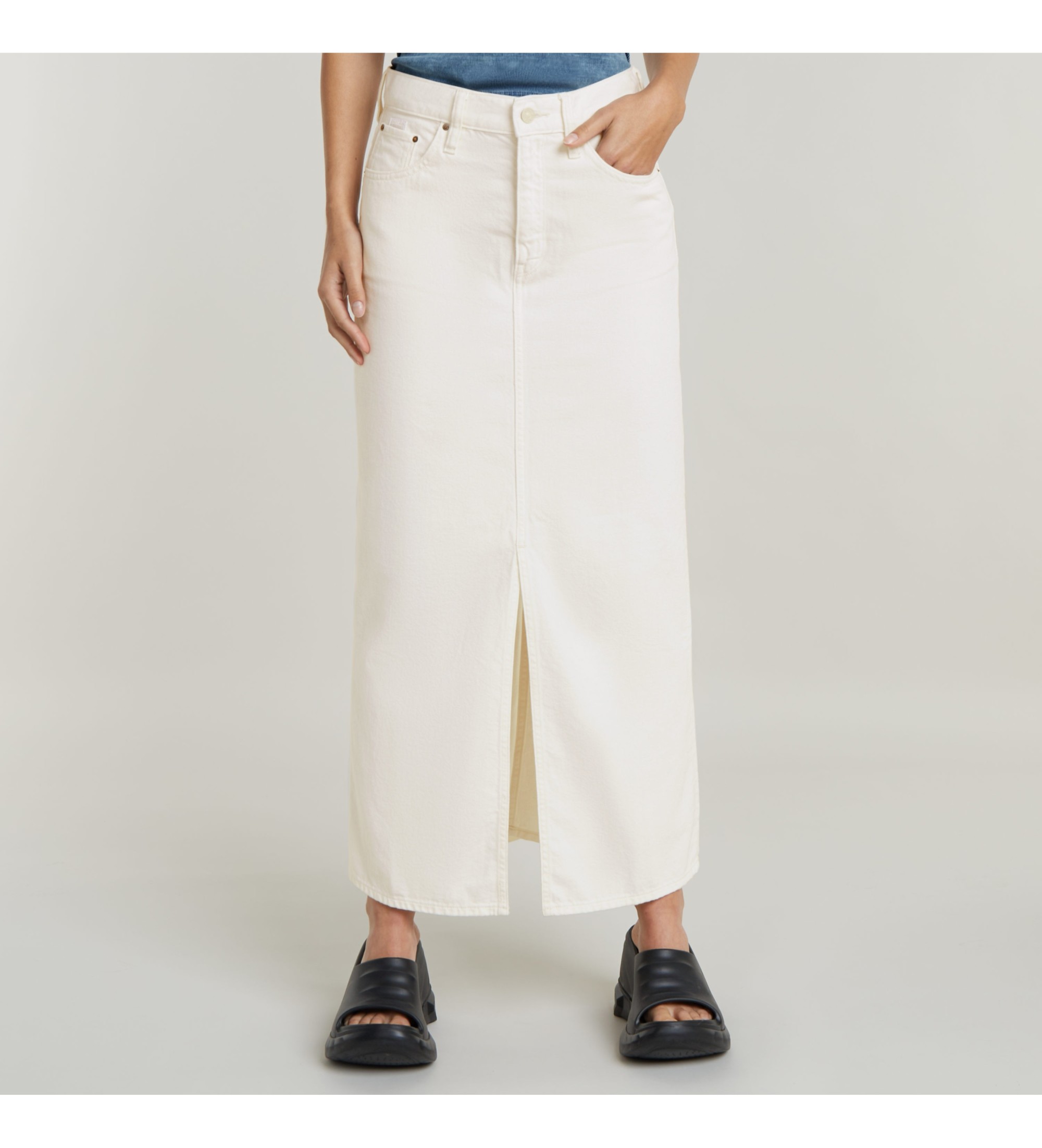 G-Star für Damen. D24385-D551-G377 Rock Viktoria off-white (24), Weiß, Lässig, Baumwolle
