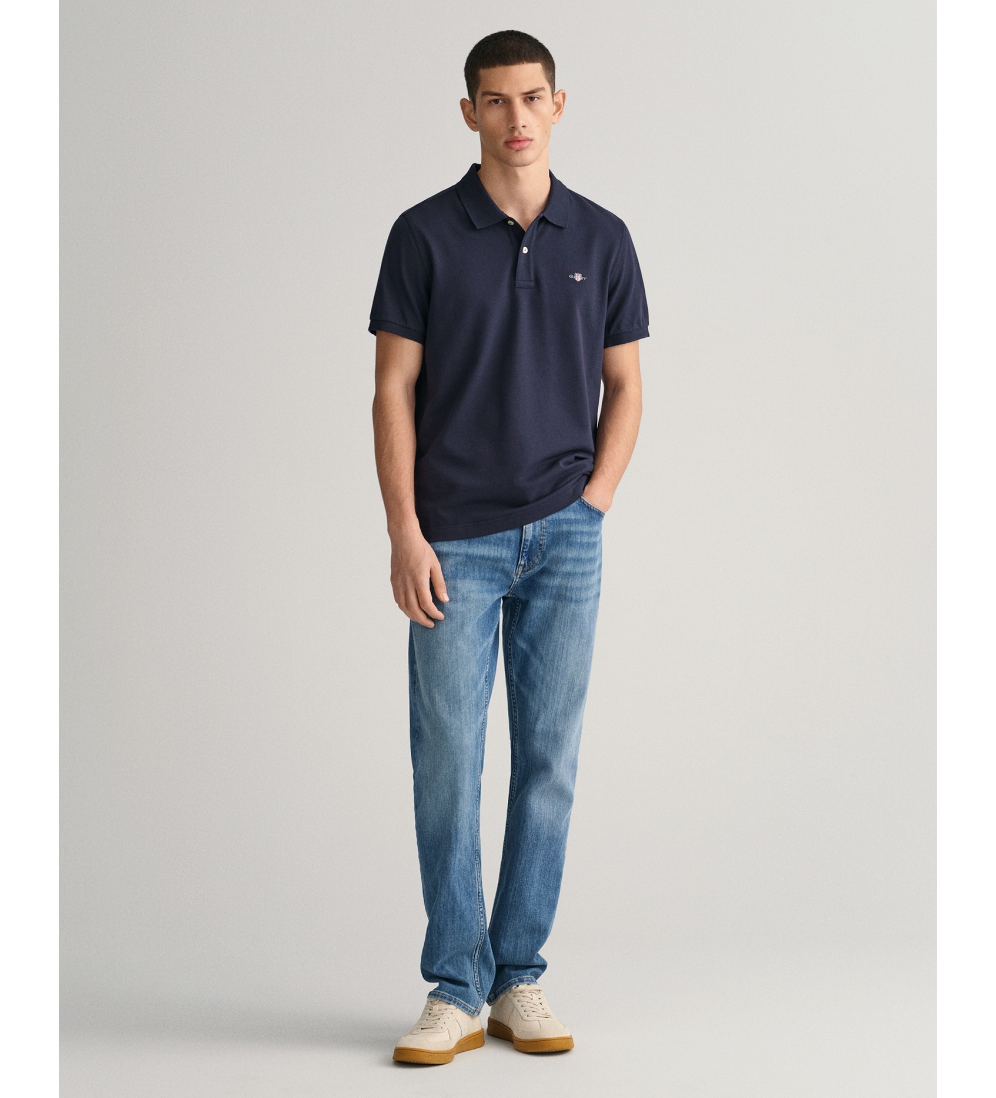 Gant für Herren. 1000261 Jeans Regular Fit blau (42/32), Lässig, Baumwolle, Denim