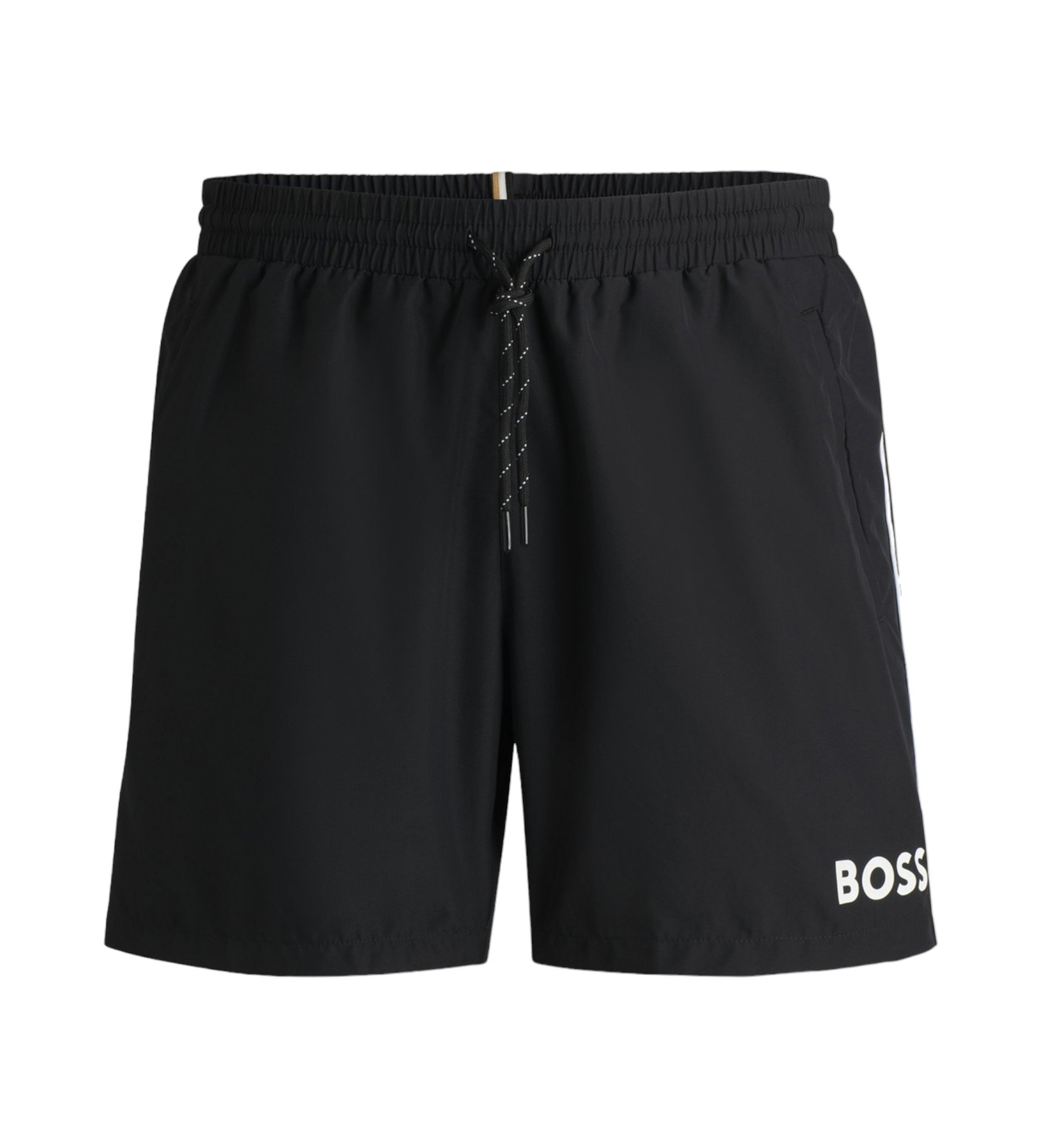 BOSS für Herren. 50514429 Seestern schwarzer Badeanzug (S), Strandbekleidung, Recyceltes Polyester, Nachhaltig