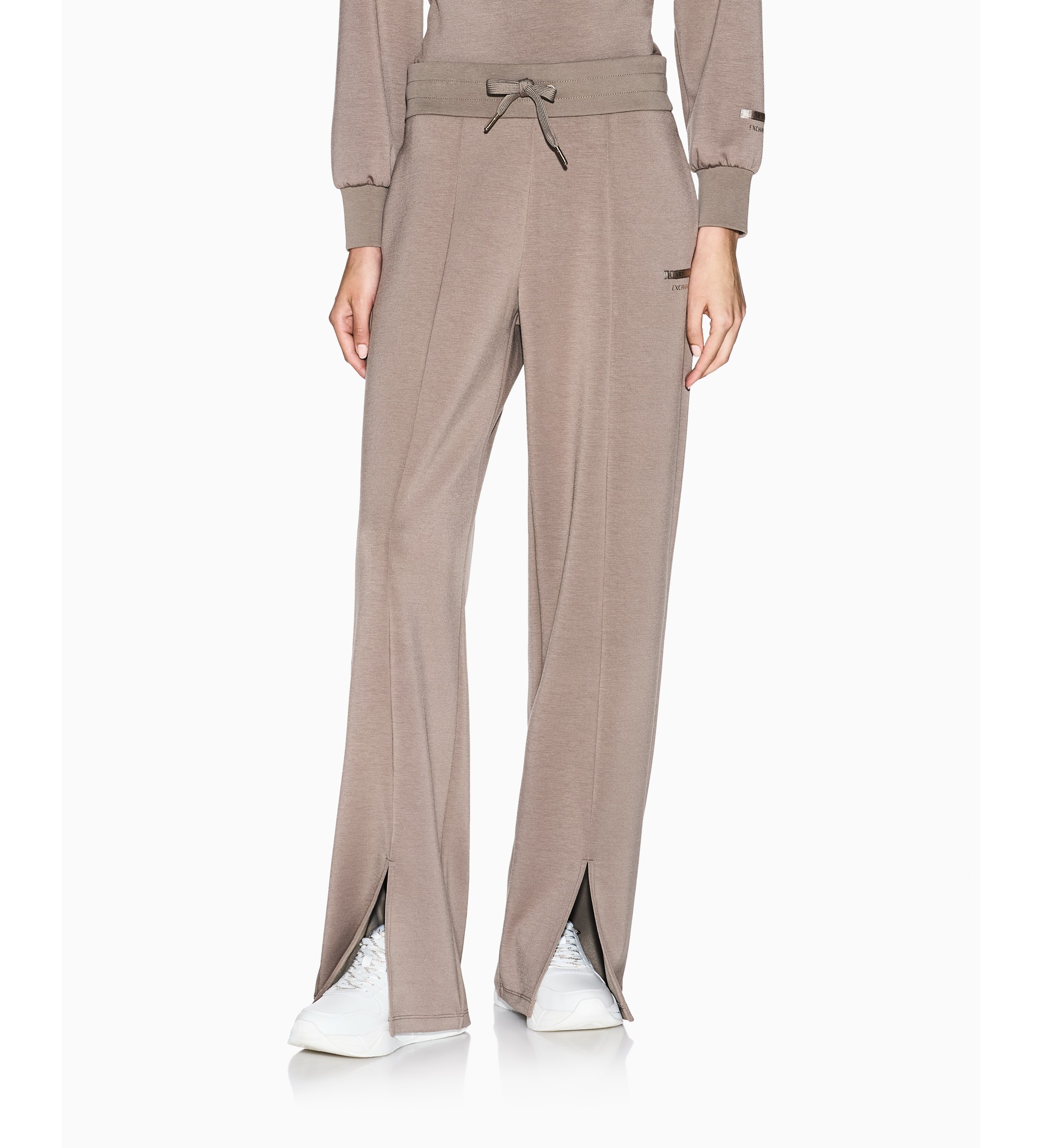 A|X Armani Exchange für Damen. XW001289AF16111U6242 Braune Kombi-Hose (M), Lässig, Polyamid