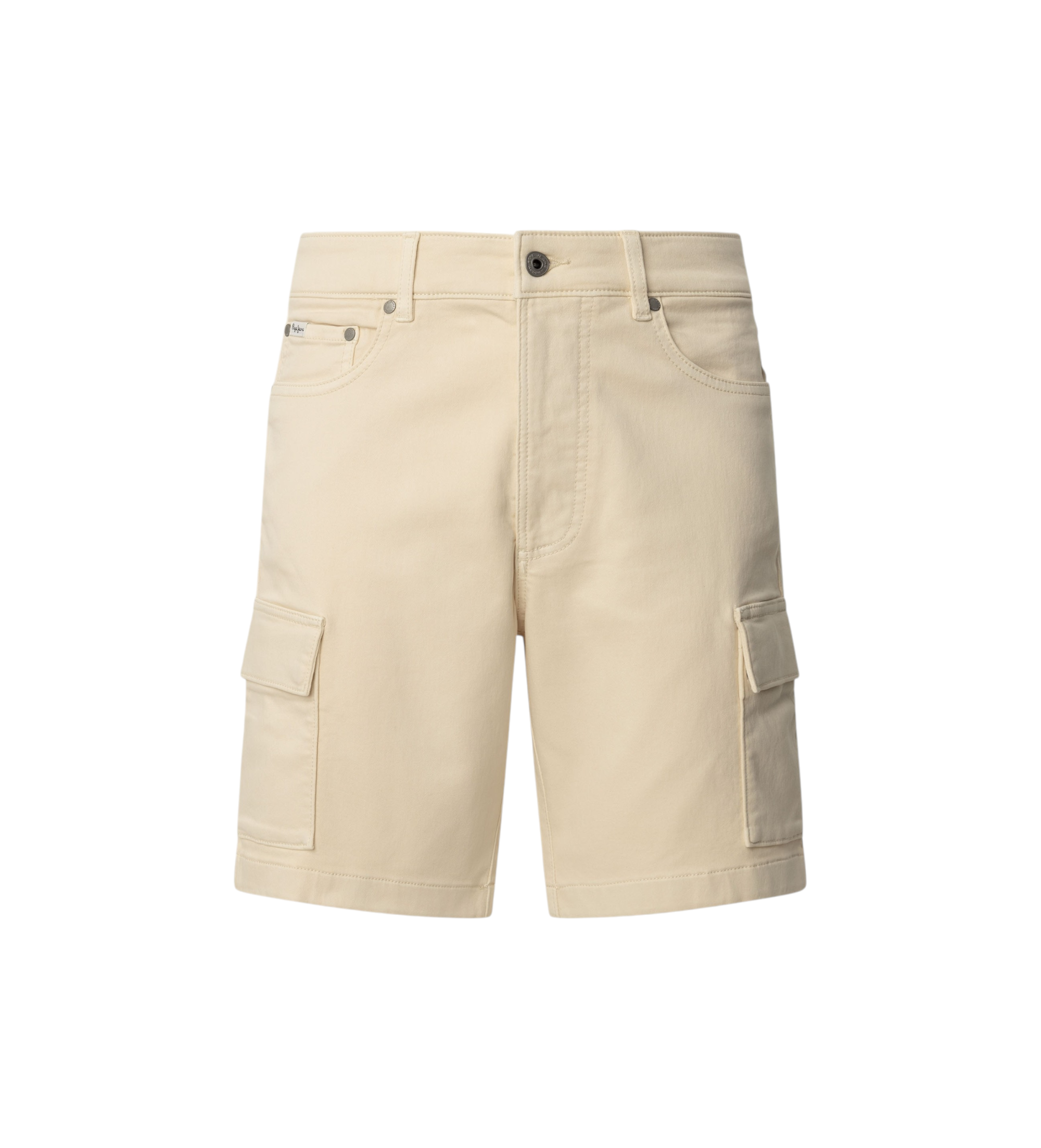 Pepe Jeans für Herren. PM801177 Gymdigo beige Bermudashorts (32), Lässig, Baumwolle, Leinen, Nachhaltig