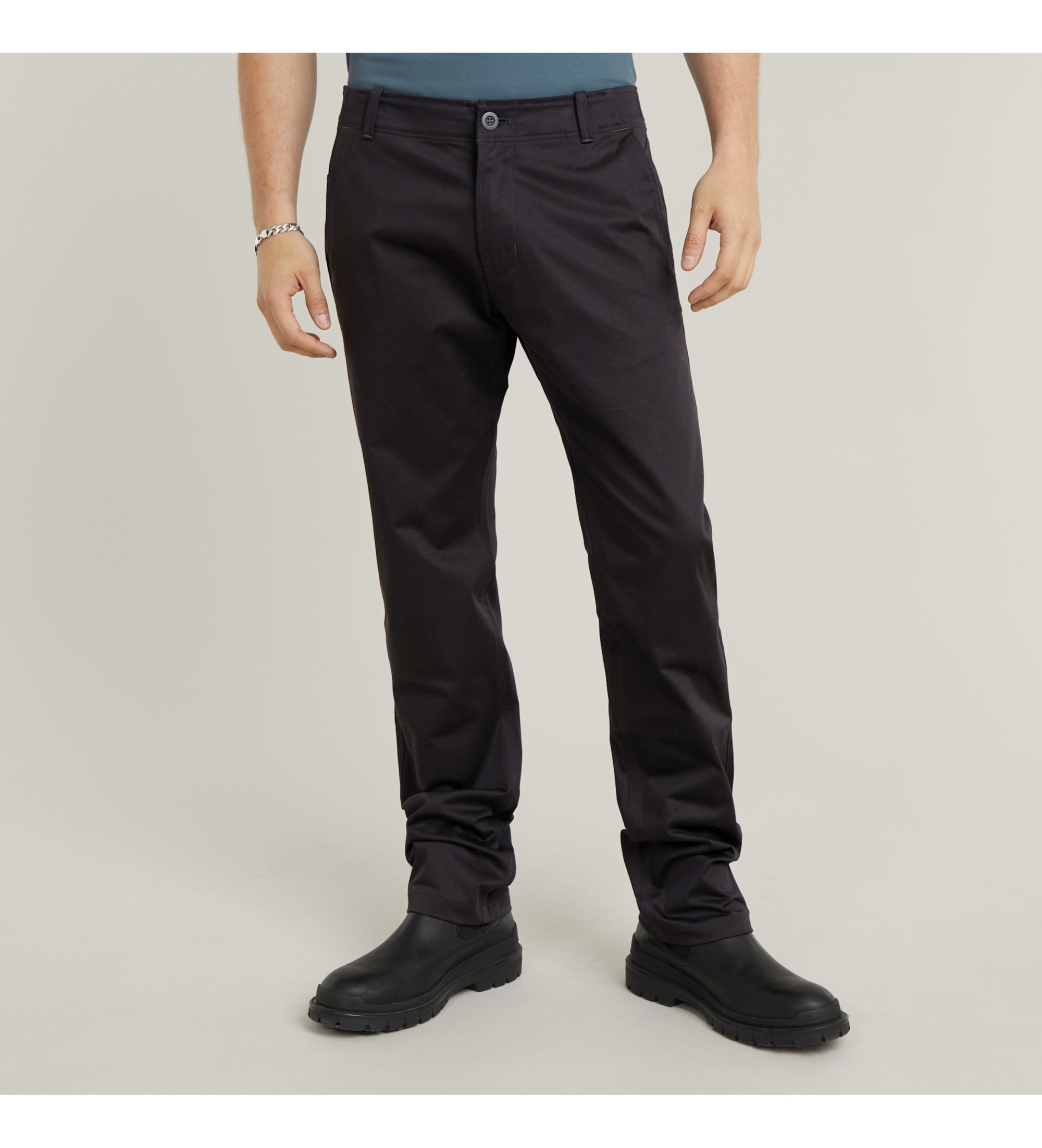 G-Star für Herren. D25547-5126-6484 Mosa Gerade Chino-Hose schwarz (36/36), Lässig, Baumwolle