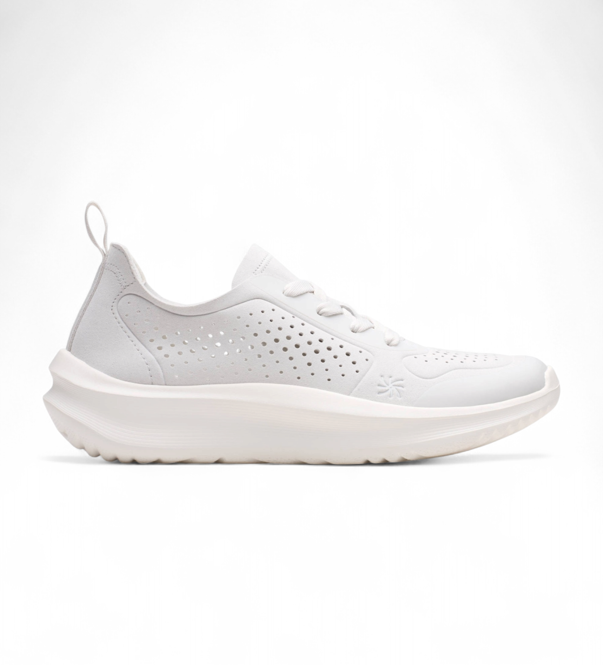 Clarks für Damen. 26184294 Sneaker Solevana weiß (41), 1 bis 3 cm, Schnürsenkel, Lässig