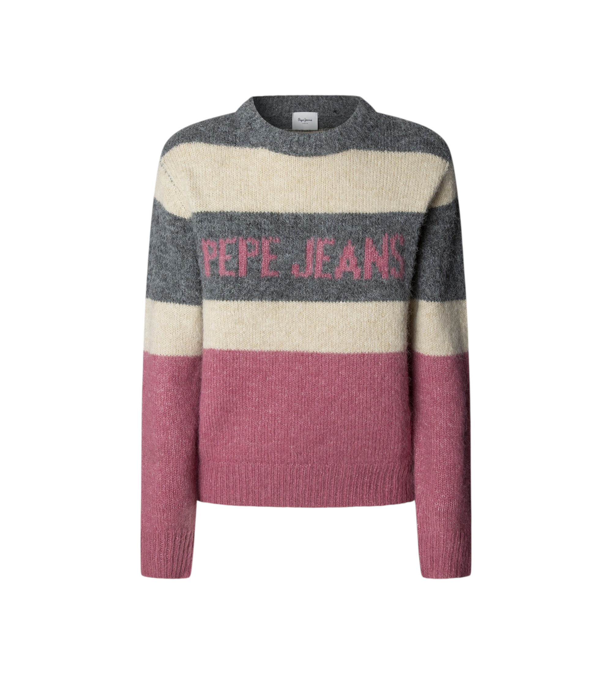 Pepe Jeans für Damen. PL7000051 Carlis-Pullover rosa (S), Lässig, Polyester