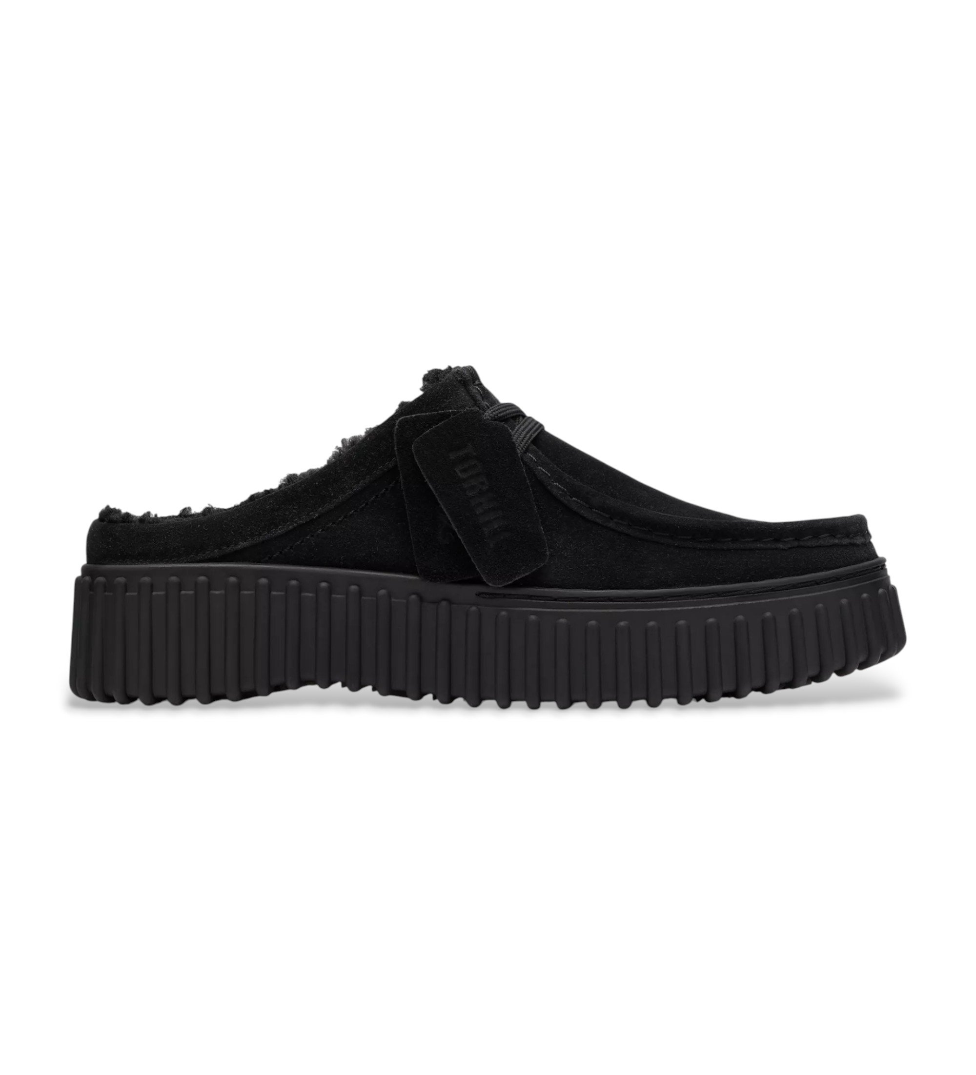 Clarks für Damen. 26183008 Torhill Pantolette Leder Clogs schwarz (40), Wohnung, 1 bis 3 cm, Keine, Lässig