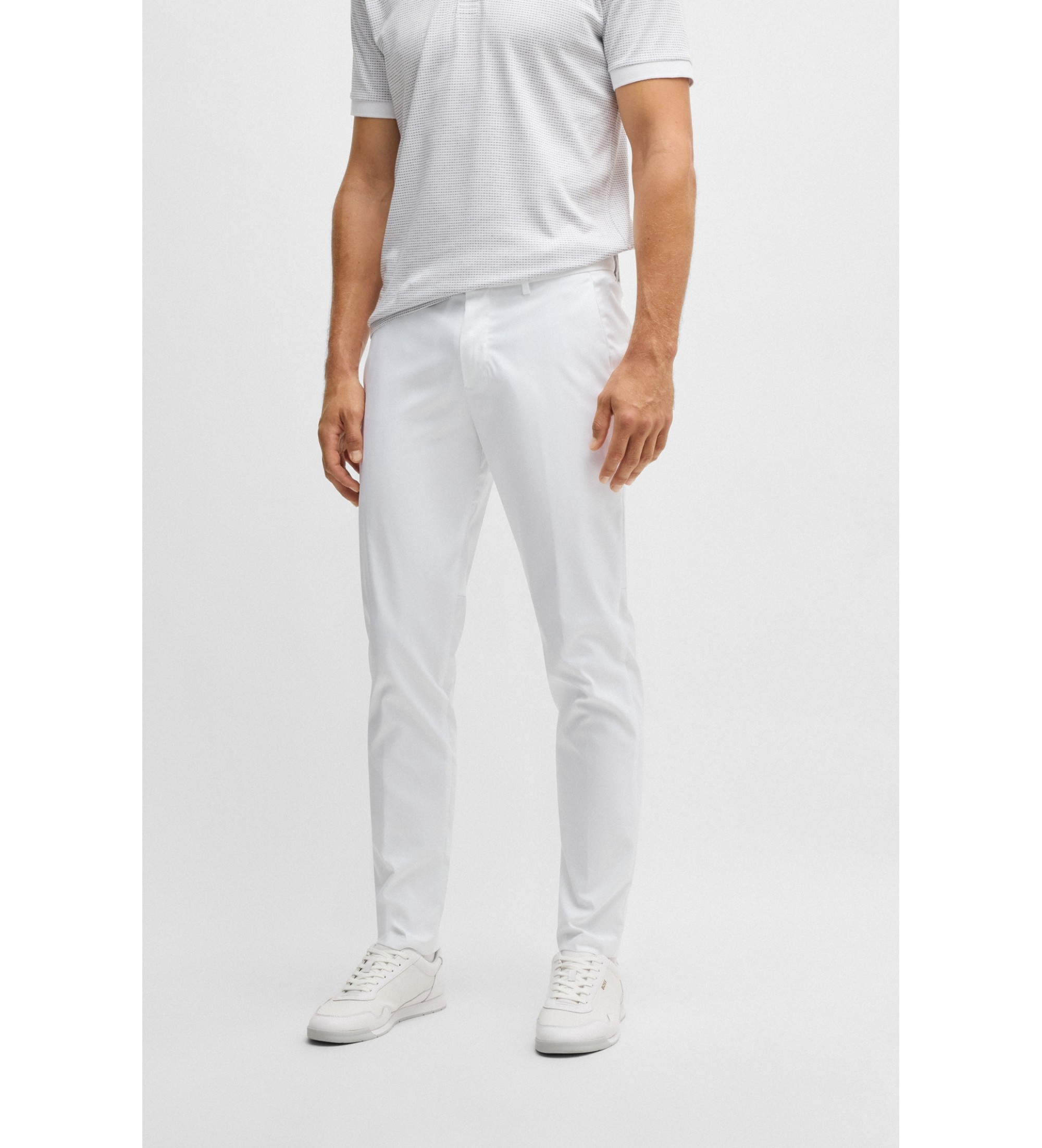 BOSS für Herren. 50495488 Phoenix Hose weiß (54), Lässig, Polyester